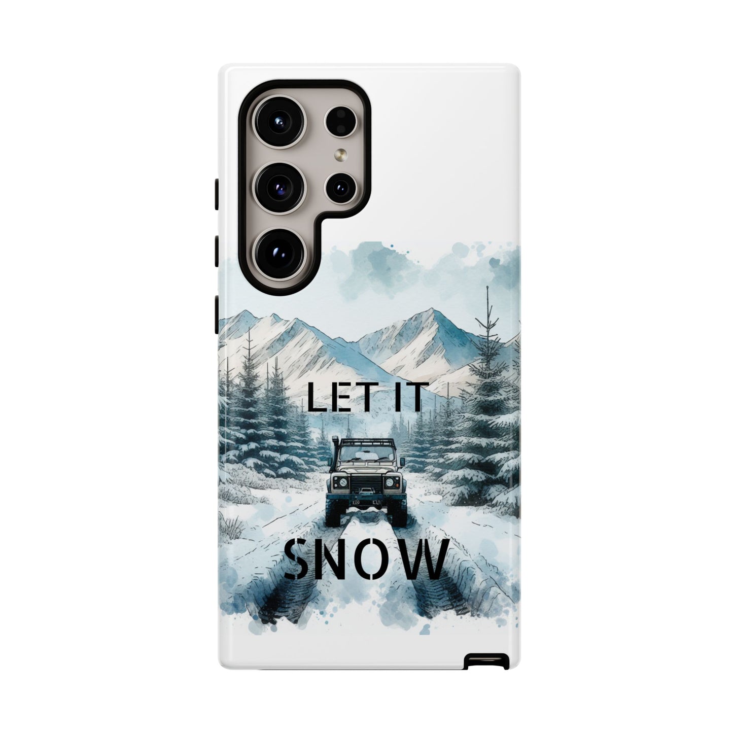 Let it SNOW! for HIM - Dual Layer Case, soft case hard shell for Samsung Galaxy S24/23/22/21