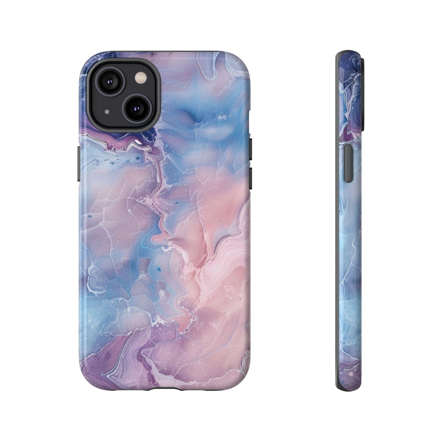 Pastel Marble - Tough Cases With Soft Lining For iPhone 16 to 14