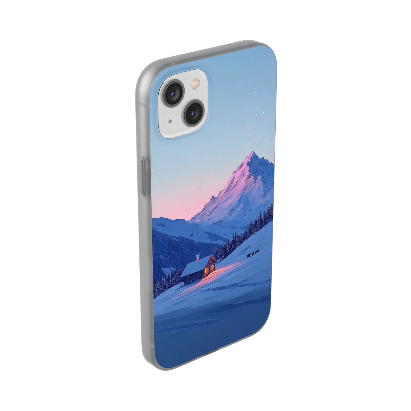 Winter Evening Minimal Vibe - Flexi Case For iphone 16, iphone 15, iphone 14, all models