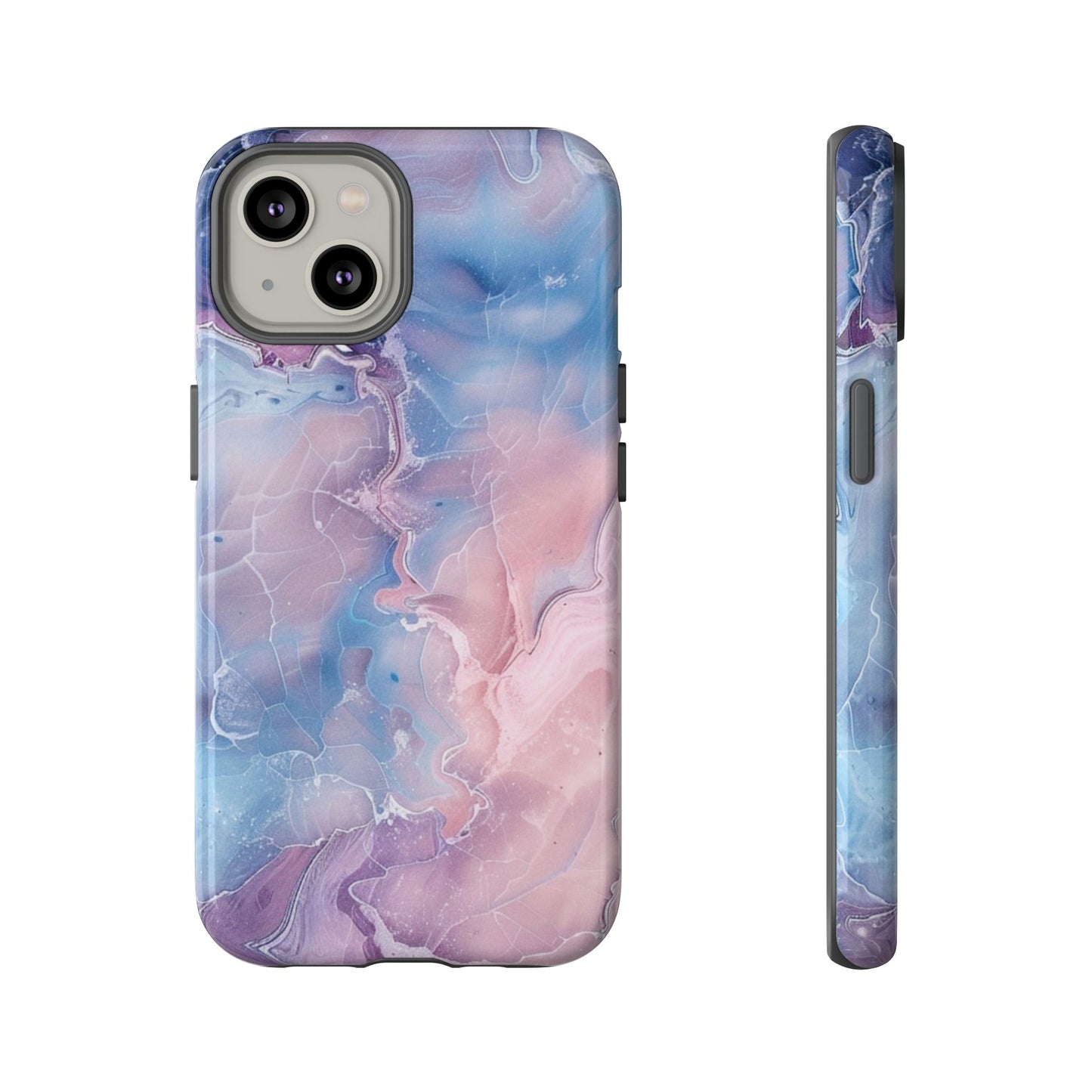 Pastel Marble - Tough Cases With Soft Lining For iPhone 16 to 14