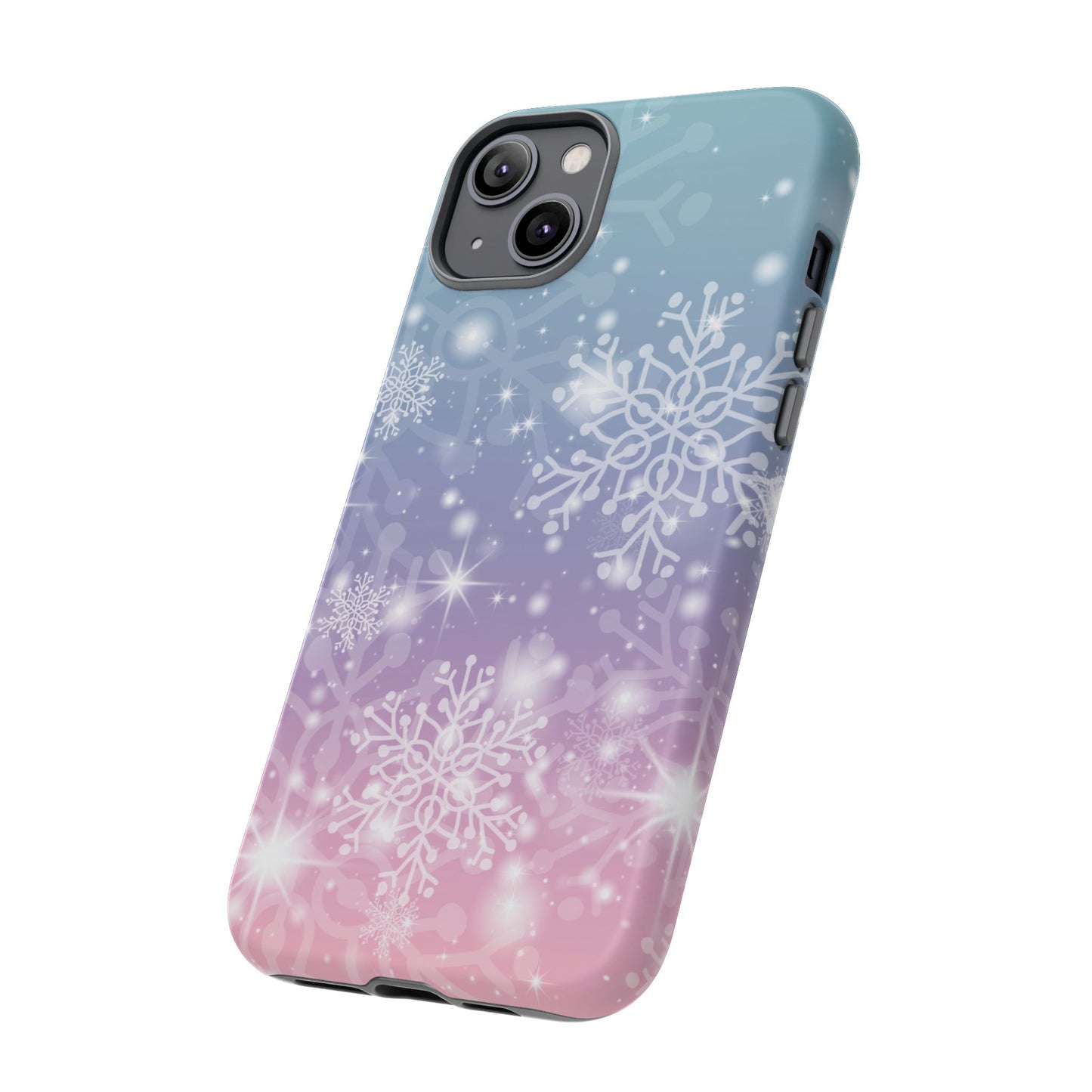 Snowflakes - Dual Layer Case, soft case hard shell for iPhone 16/15/14