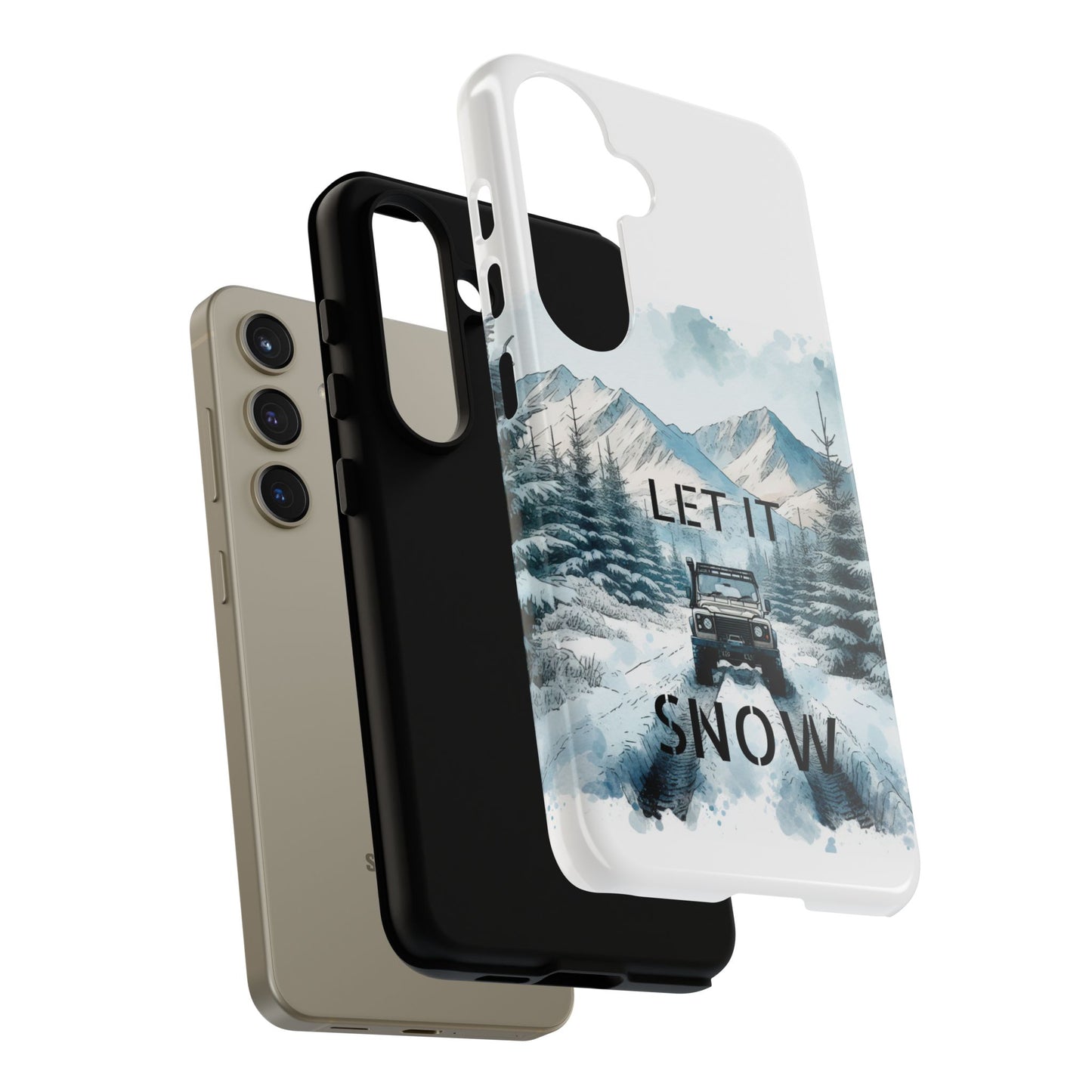 Let it SNOW! for HIM - Dual Layer Case, soft case hard shell for Samsung Galaxy S24/23/22/21