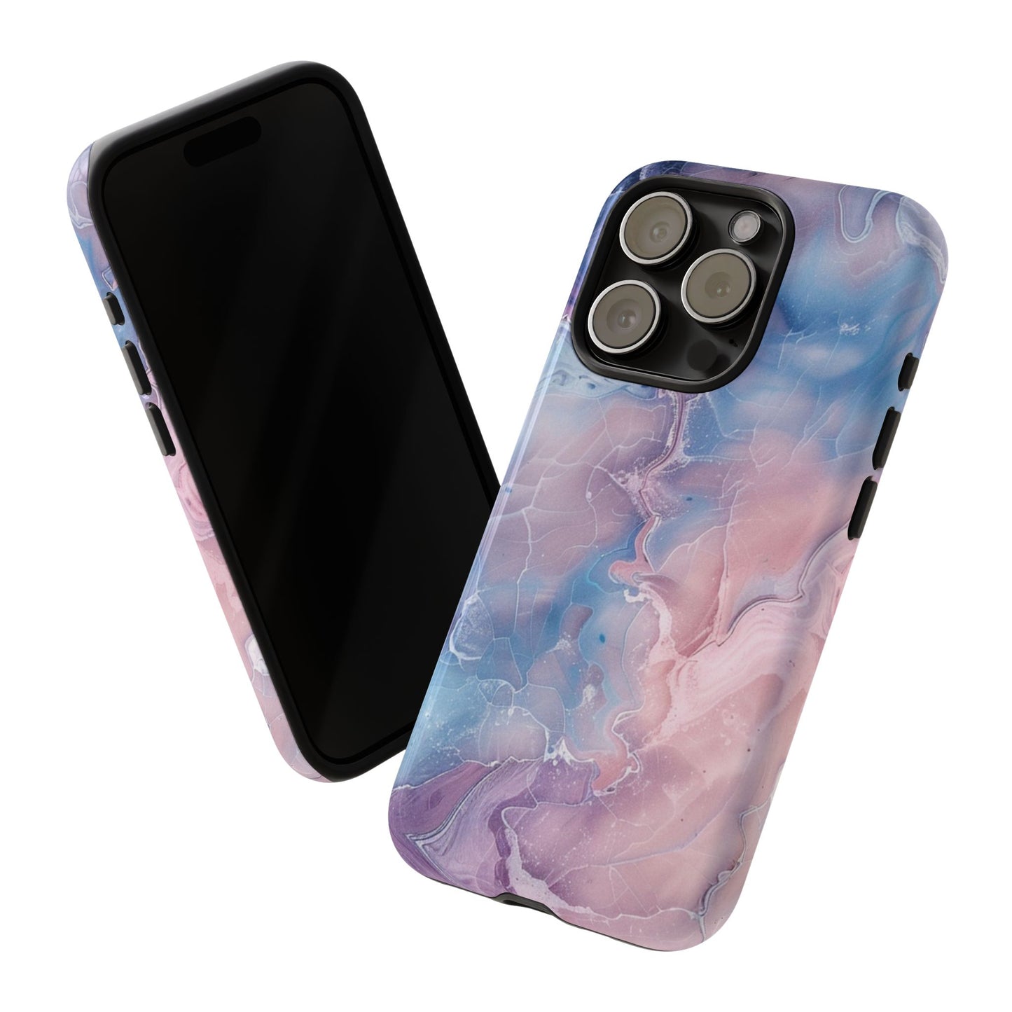 Pastel Marble - Tough Cases With Soft Lining For iPhone 16 to 14