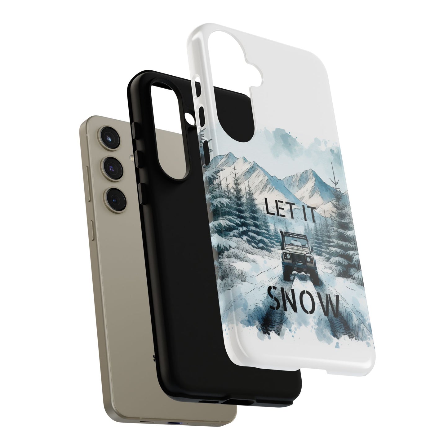 Let it SNOW! for HIM - Dual Layer Case, soft case hard shell for Samsung Galaxy S24/23/22/21