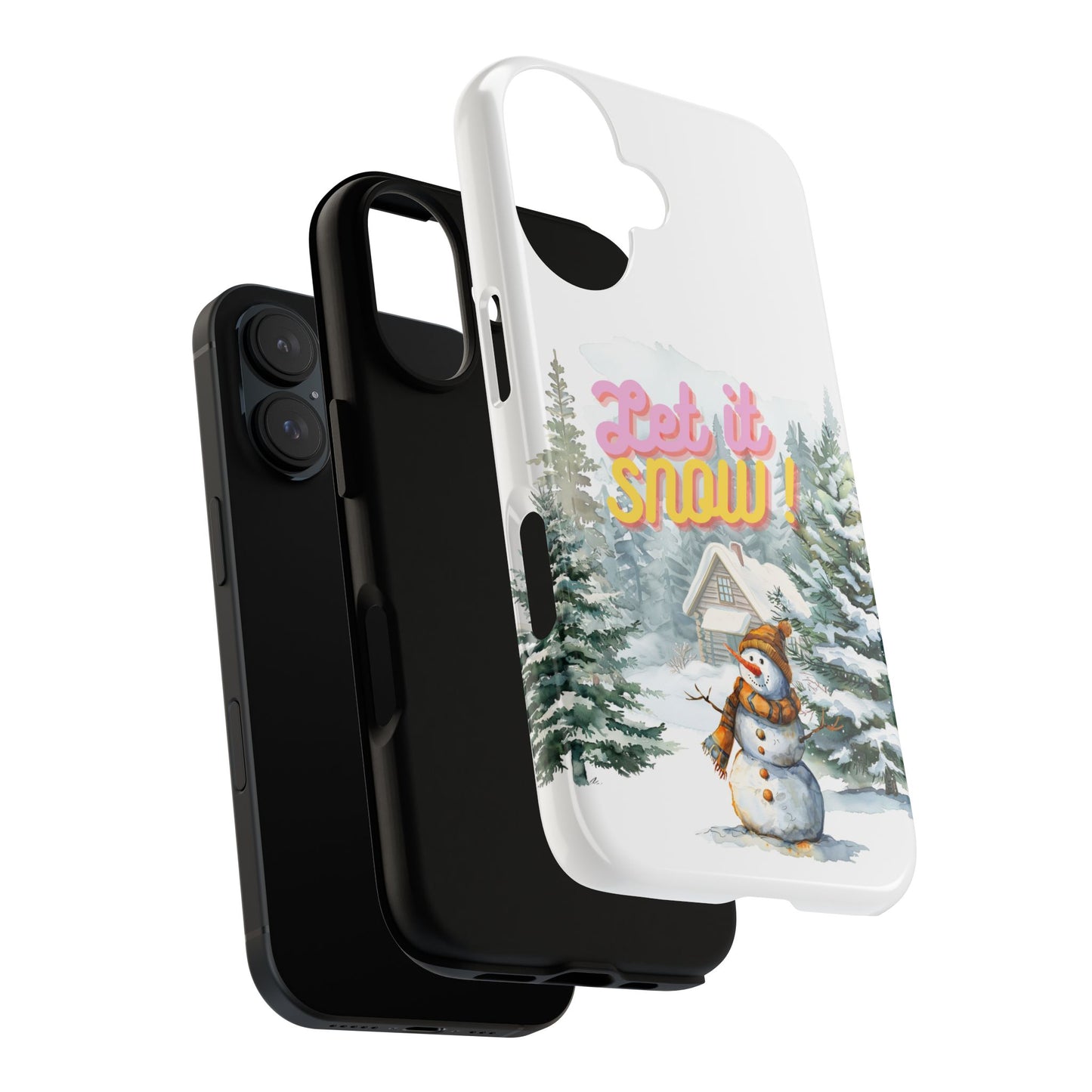 Let it SNOW! for HER - Dual Layer Case, soft case hard shell for iPhone 16/15/14/13