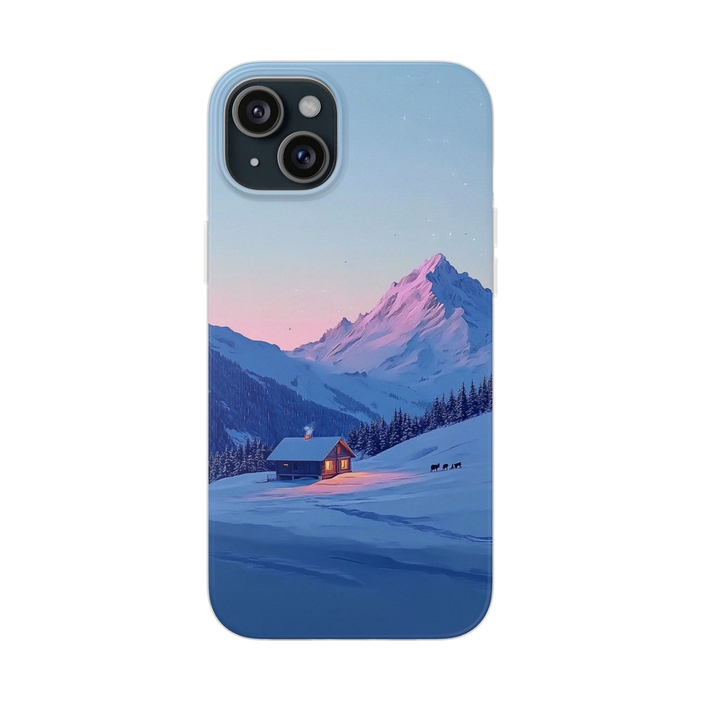 Winter Evening Minimal Vibe - Flexi Case For iphone 16, iphone 15, iphone 14, all models