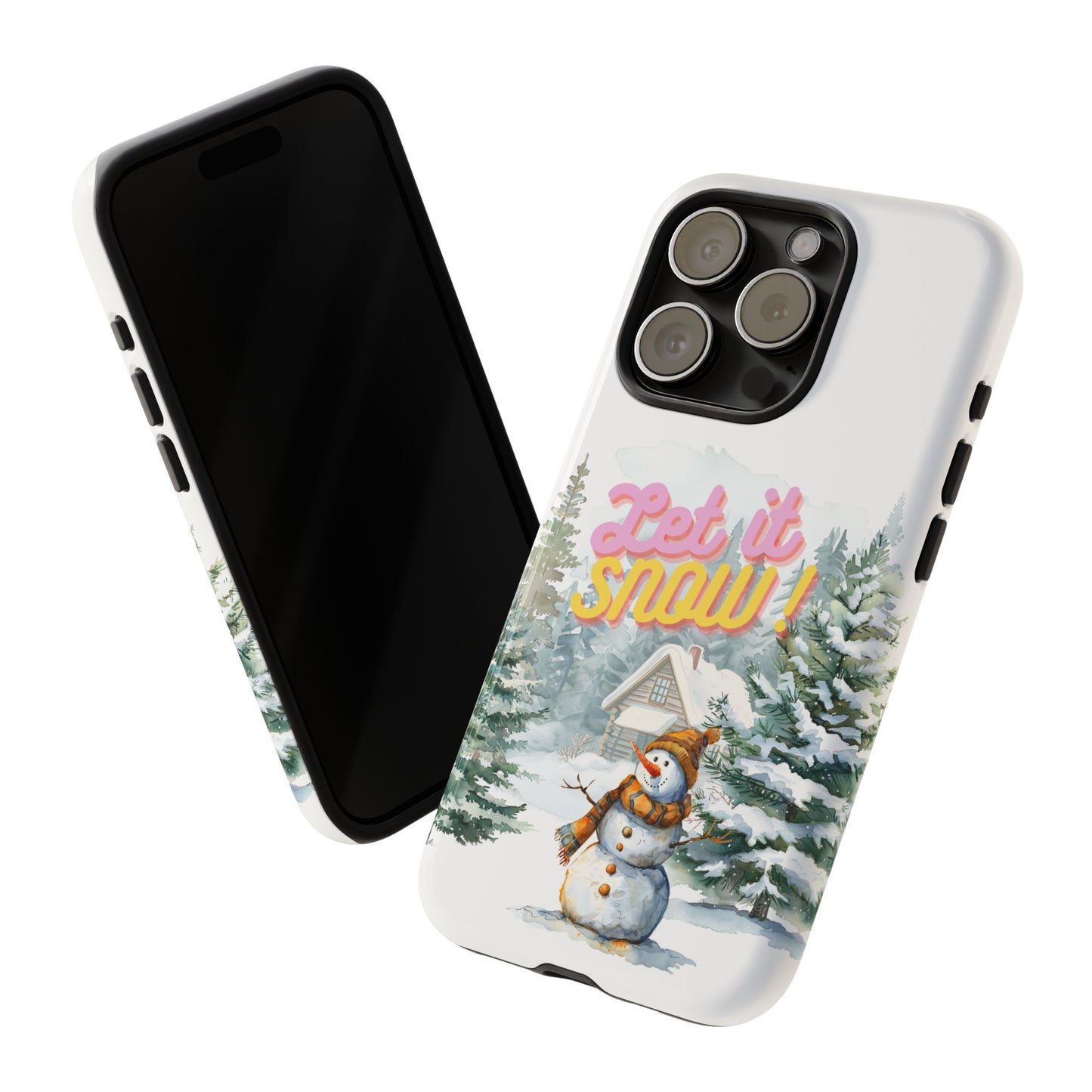 Let it SNOW! for HER - Dual Layer Case, soft case hard shell for iPhone 16/15/14/13