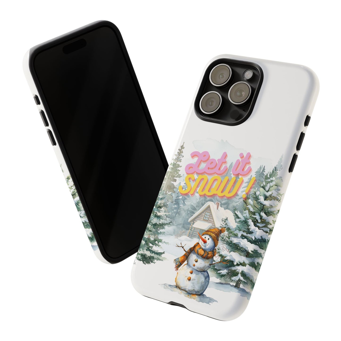 Let it SNOW! for HER - Dual Layer Case, soft case hard shell for iPhone 16/15/14/13