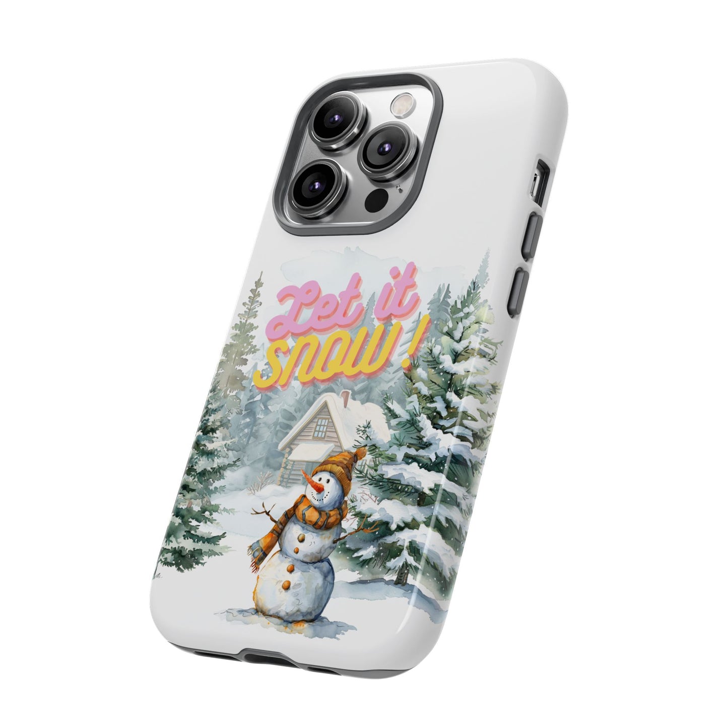 Let it SNOW! for HER - Dual Layer Case, soft case hard shell for iPhone 16/15/14/13