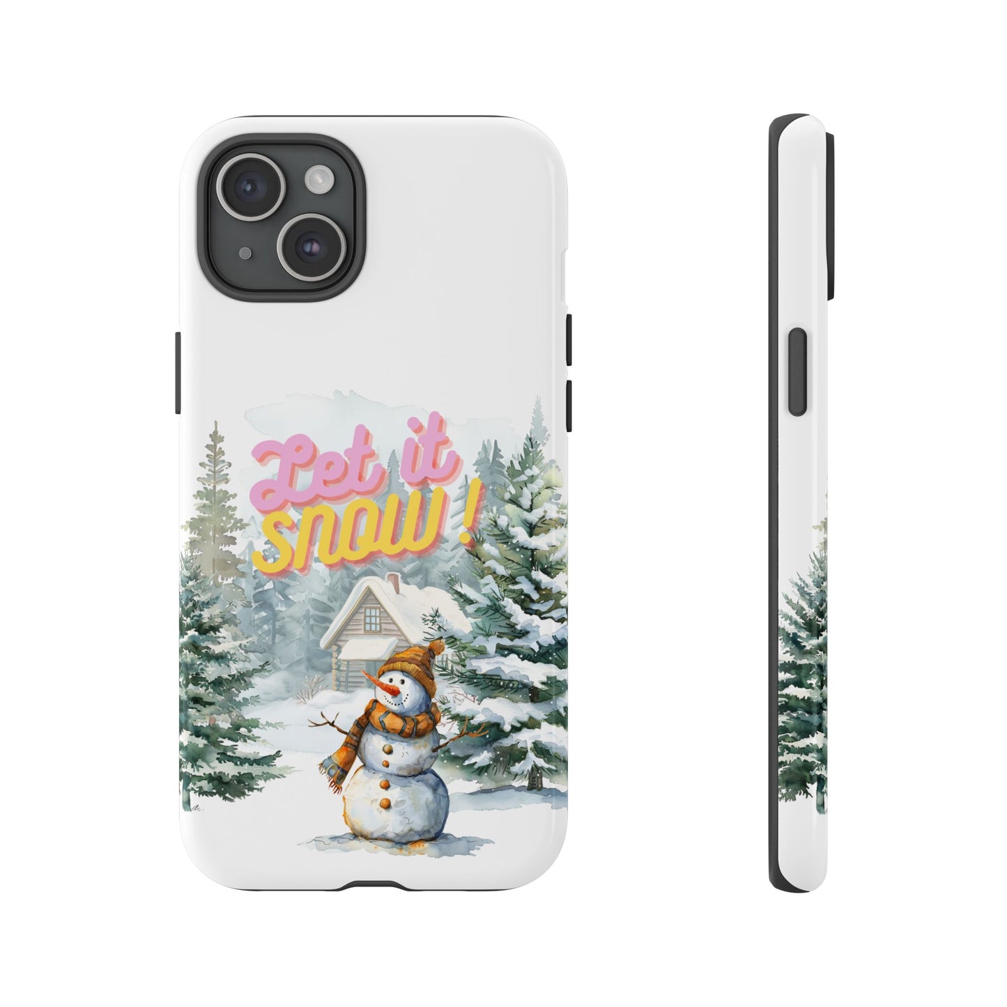 Let it SNOW! for HER - Dual Layer Case, soft case hard shell for iPhone 16/15/14/13