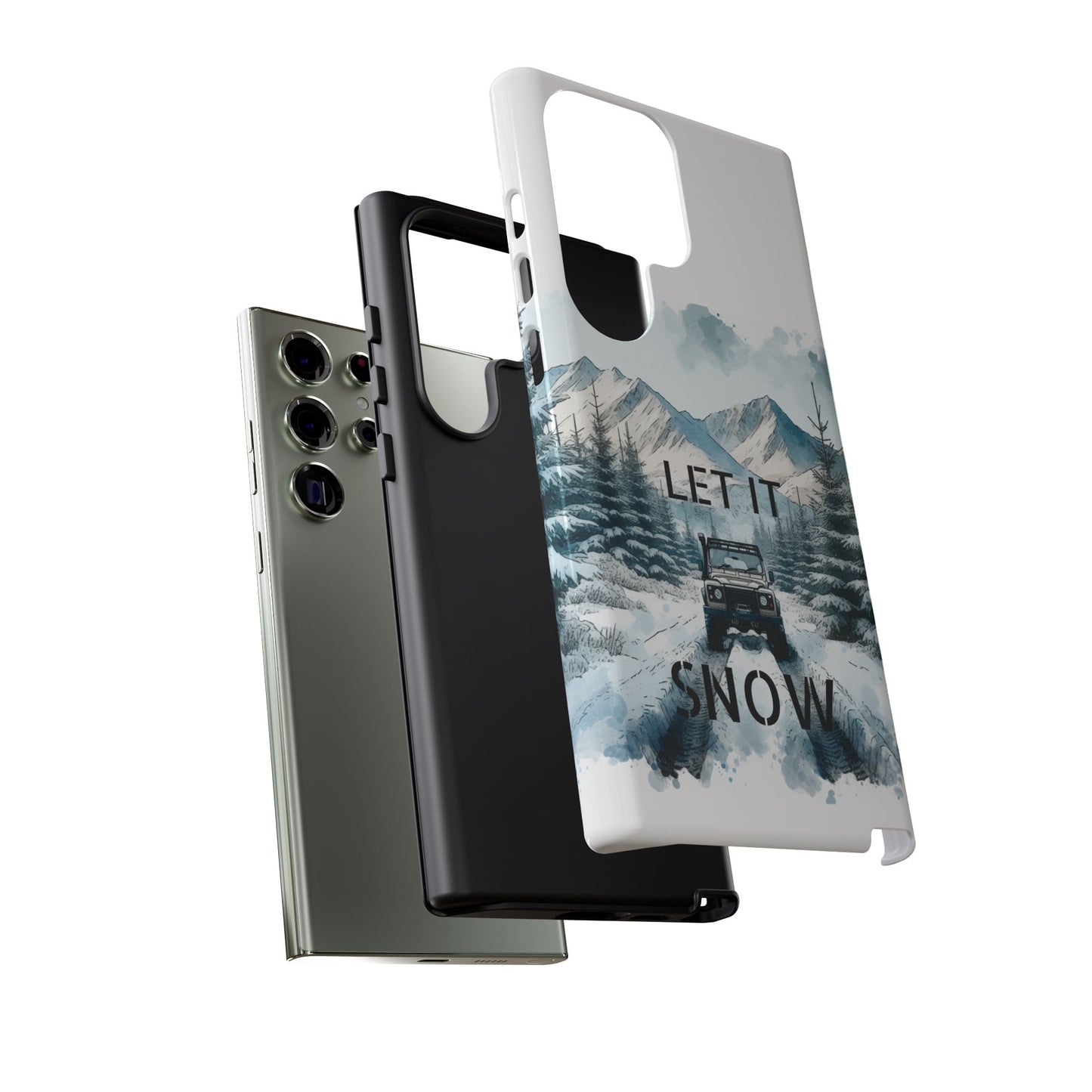 Let it SNOW! for HIM - Dual Layer Case, soft case hard shell for Samsung Galaxy S24/23/22/21