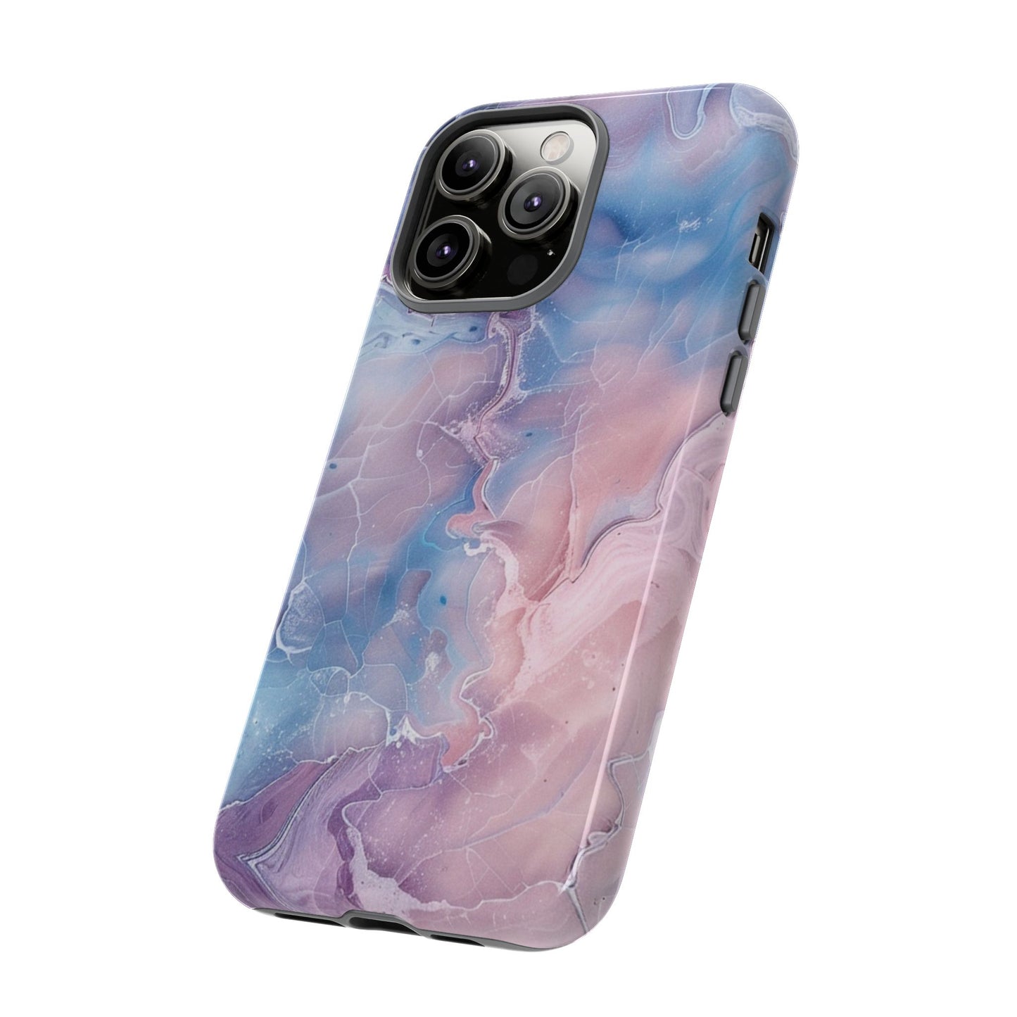 Pastel Marble - Tough Cases With Soft Lining For iPhone 16 to 14