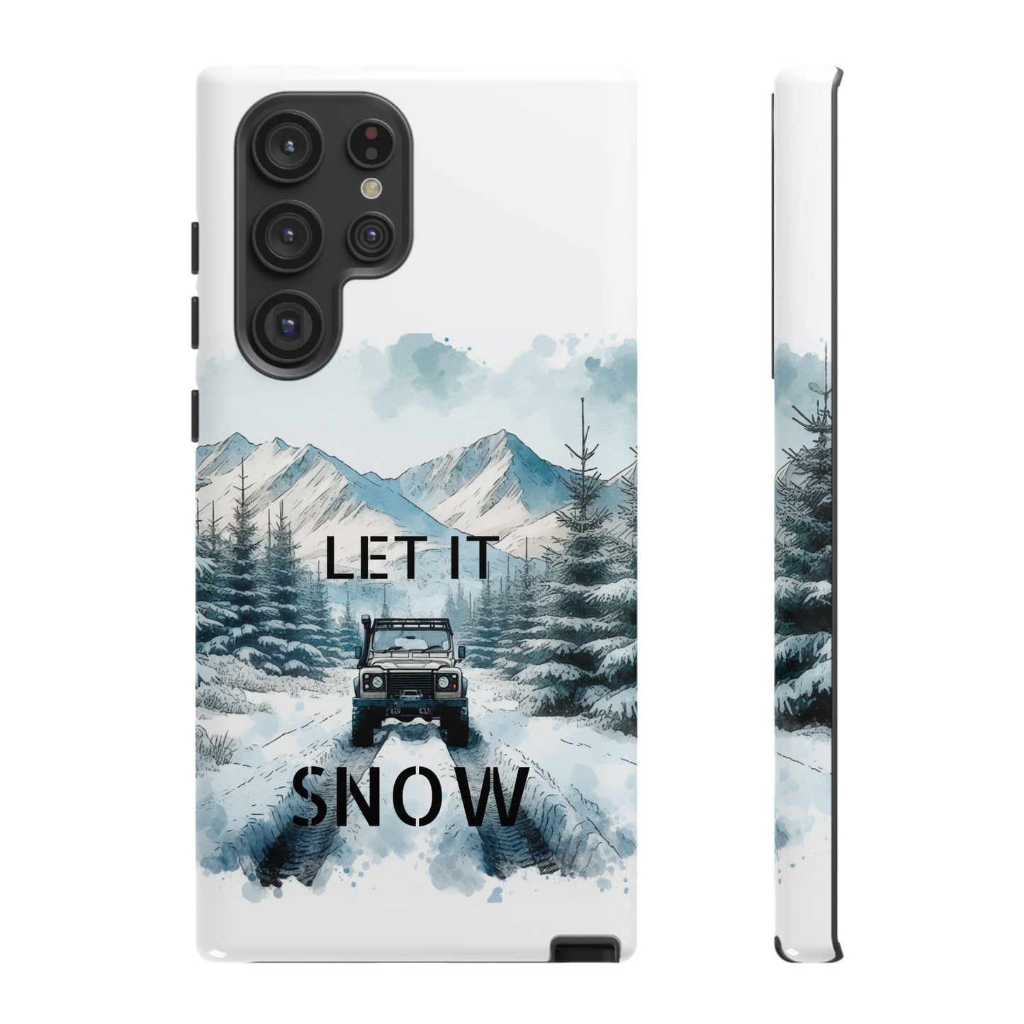 Let it SNOW! for HIM - Dual Layer Case, soft case hard shell for Samsung Galaxy S24/23/22/21