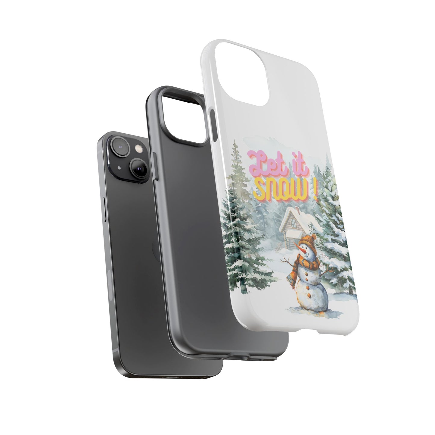 Let it SNOW! for HER - Dual Layer Case, soft case hard shell for iPhone 16/15/14/13