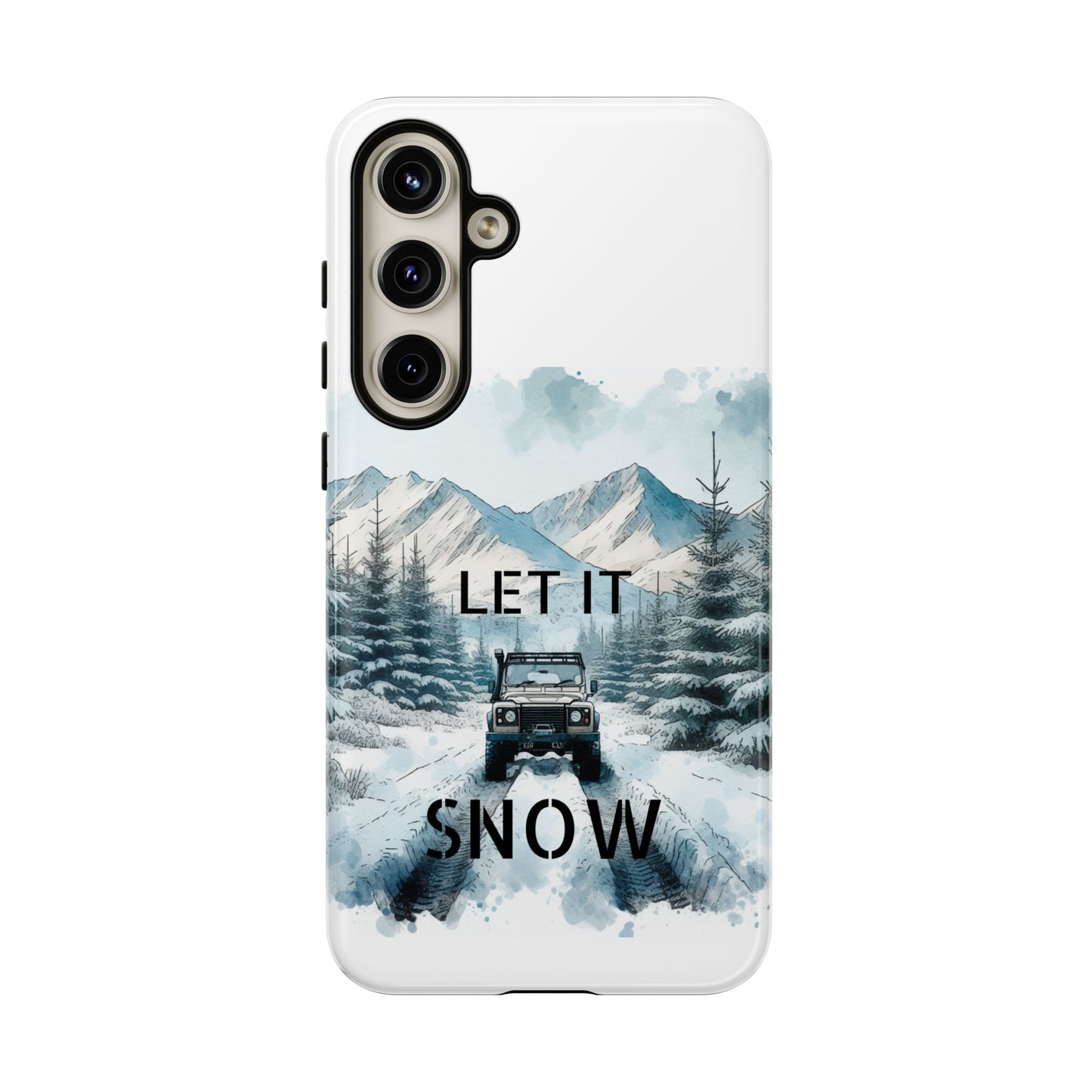 Let it SNOW! for HIM - Dual Layer Case, soft case hard shell for Samsung Galaxy S24/23/22/21