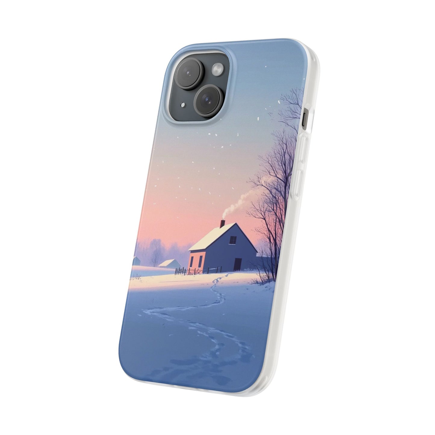 Winter Evening Minimal Vibe var4 - Flexi Case For iphone 16, iphone 15, iphone 14, all models