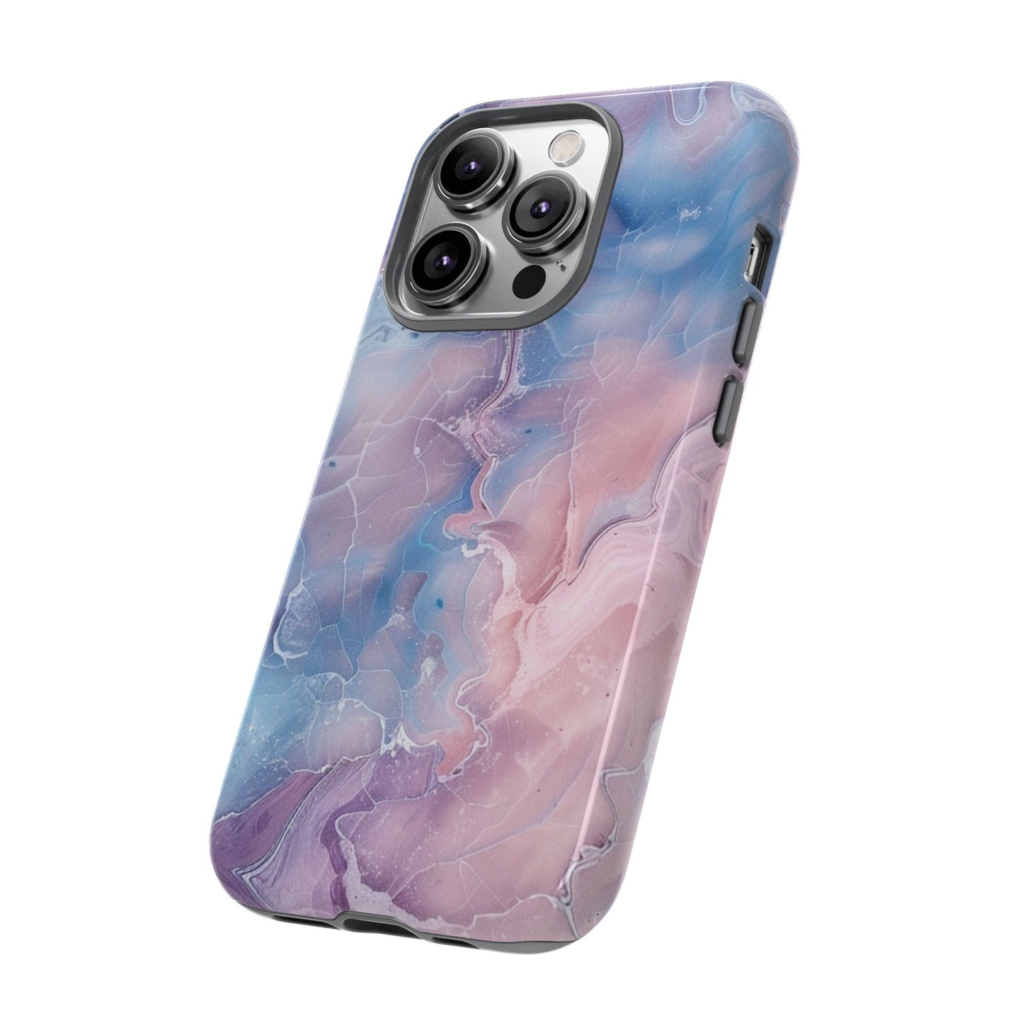 Pastel Marble - Tough Cases With Soft Lining For iPhone 16 to 14