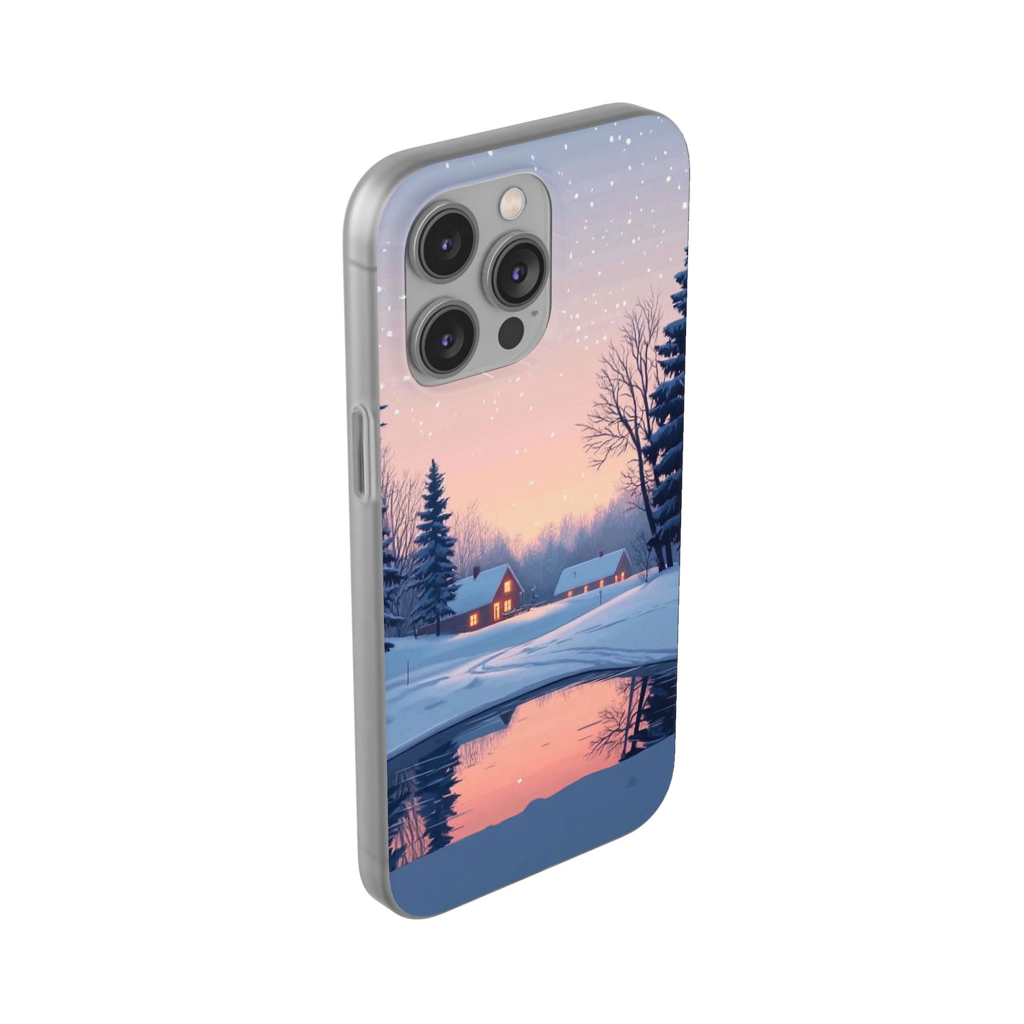 Winter Evening Minimal Vibe var3 - Flexi Case For iphone 16, iphone 15, iphone 14, all models