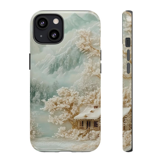 Jade Winter - Dual Layer Case, soft case with hard shell for iPhone 16 to 13