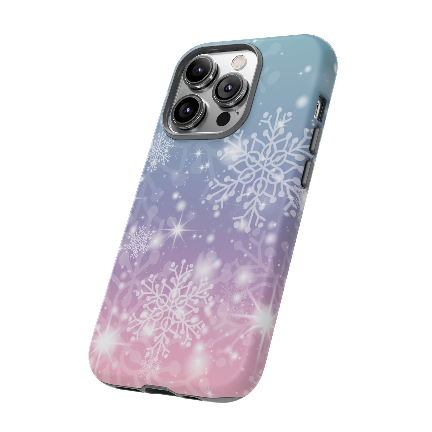 Snowflakes - Dual Layer Case, soft case hard shell for iPhone 16/15/14