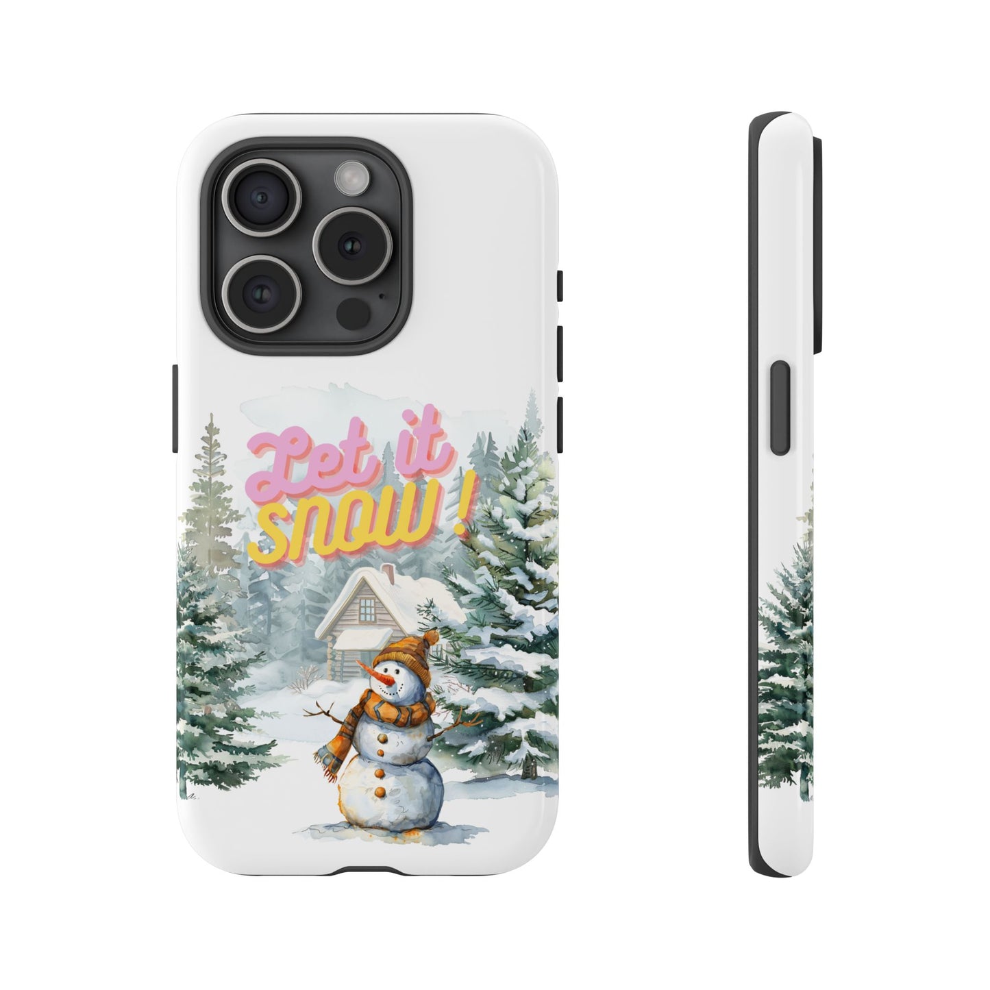 Let it SNOW! for HER - Dual Layer Case, soft case hard shell for iPhone 16/15/14/13