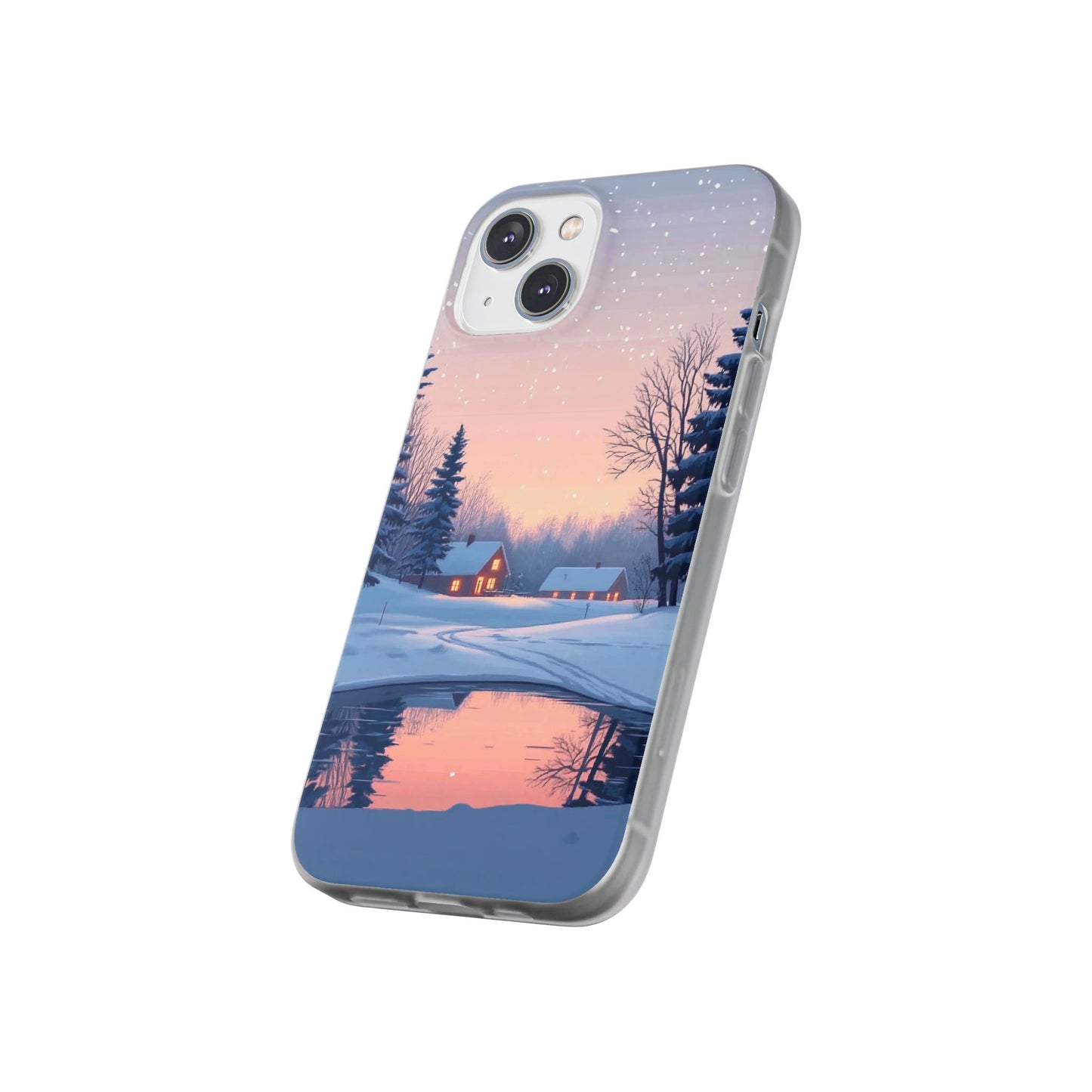 Winter Evening Minimal Vibe var3 - Flexi Case For iphone 16, iphone 15, iphone 14, all models