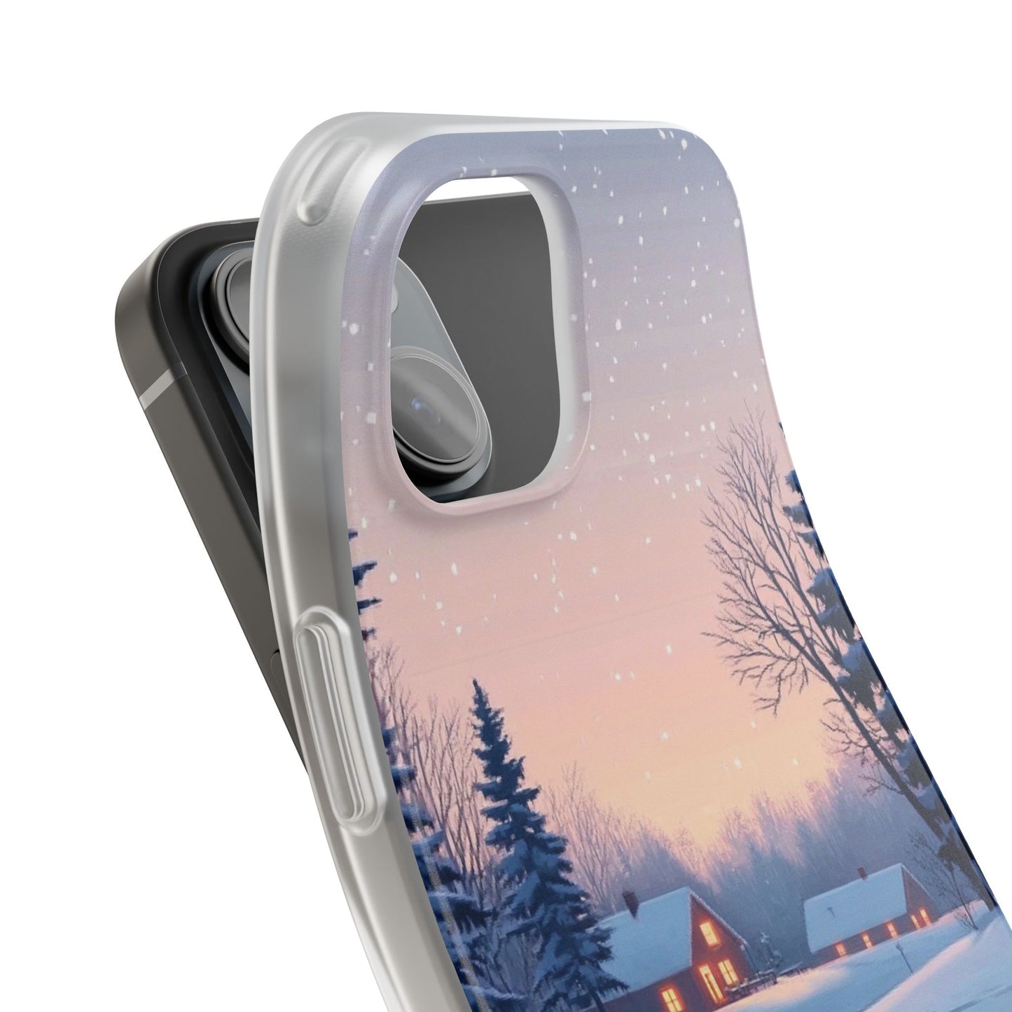 Winter Evening Minimal Vibe var3 - Flexi Case For iphone 16, iphone 15, iphone 14, all models