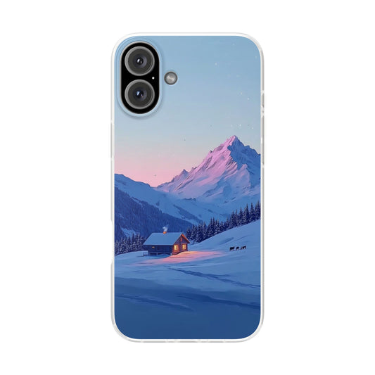 Winter Evening Minimal Vibe - Flexi Case For iphone 16, iphone 15, iphone 14, all models