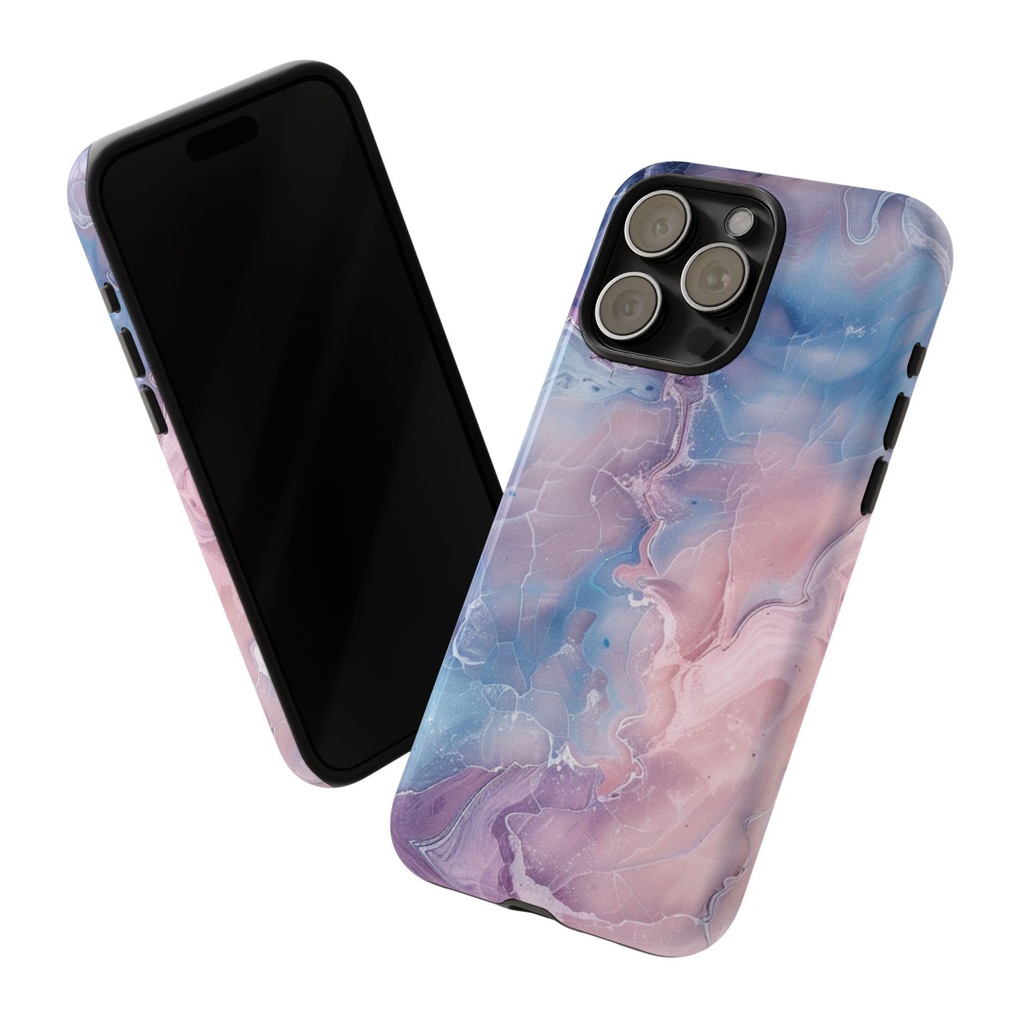 Pastel Marble - Tough Cases With Soft Lining For iPhone 16 to 14