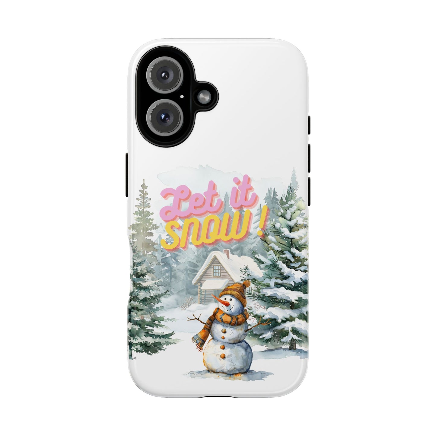 Let it SNOW! for HER - Dual Layer Case, soft case hard shell for iPhone 16/15/14/13