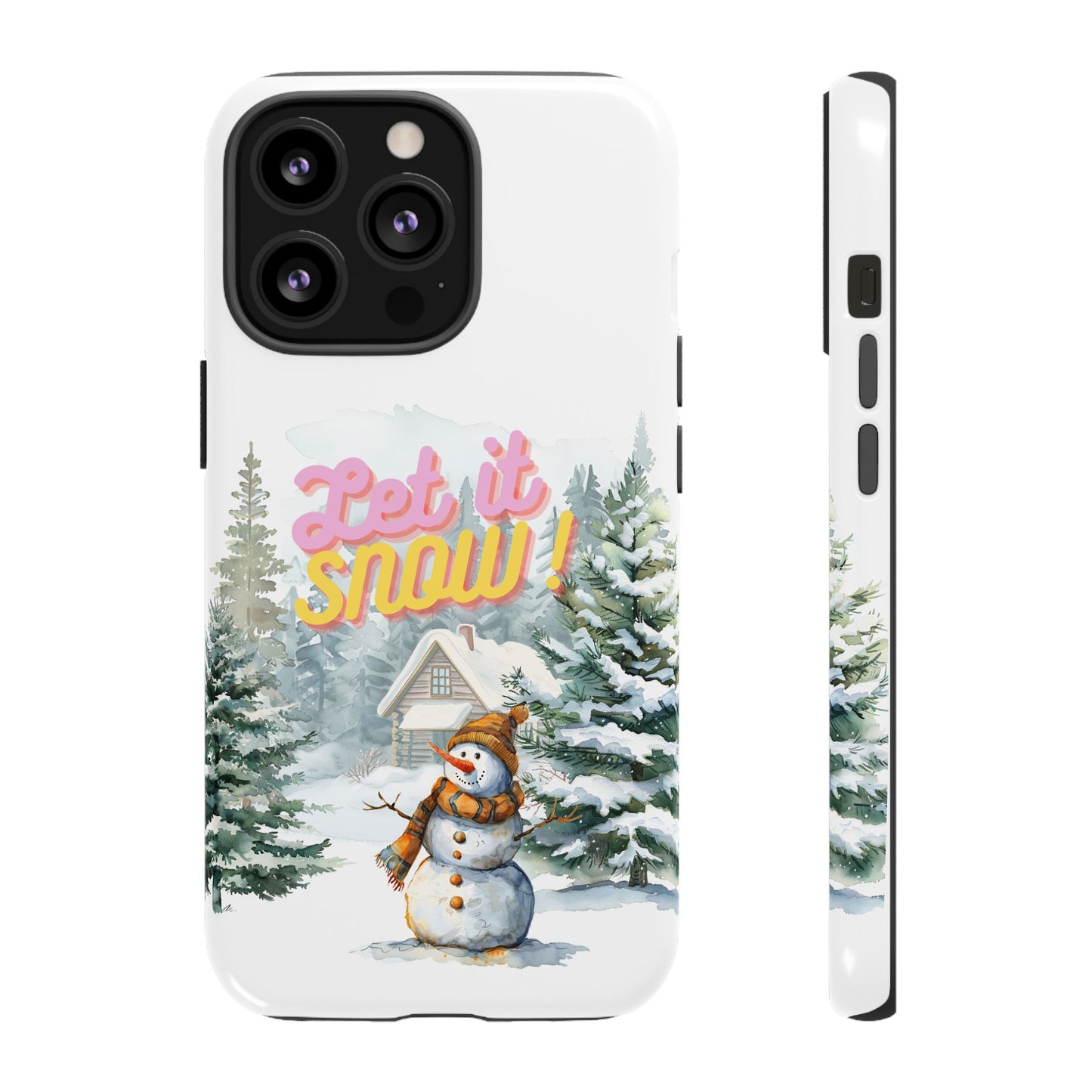 Let it SNOW! for HER - Dual Layer Case, soft case hard shell for iPhone 16/15/14/13