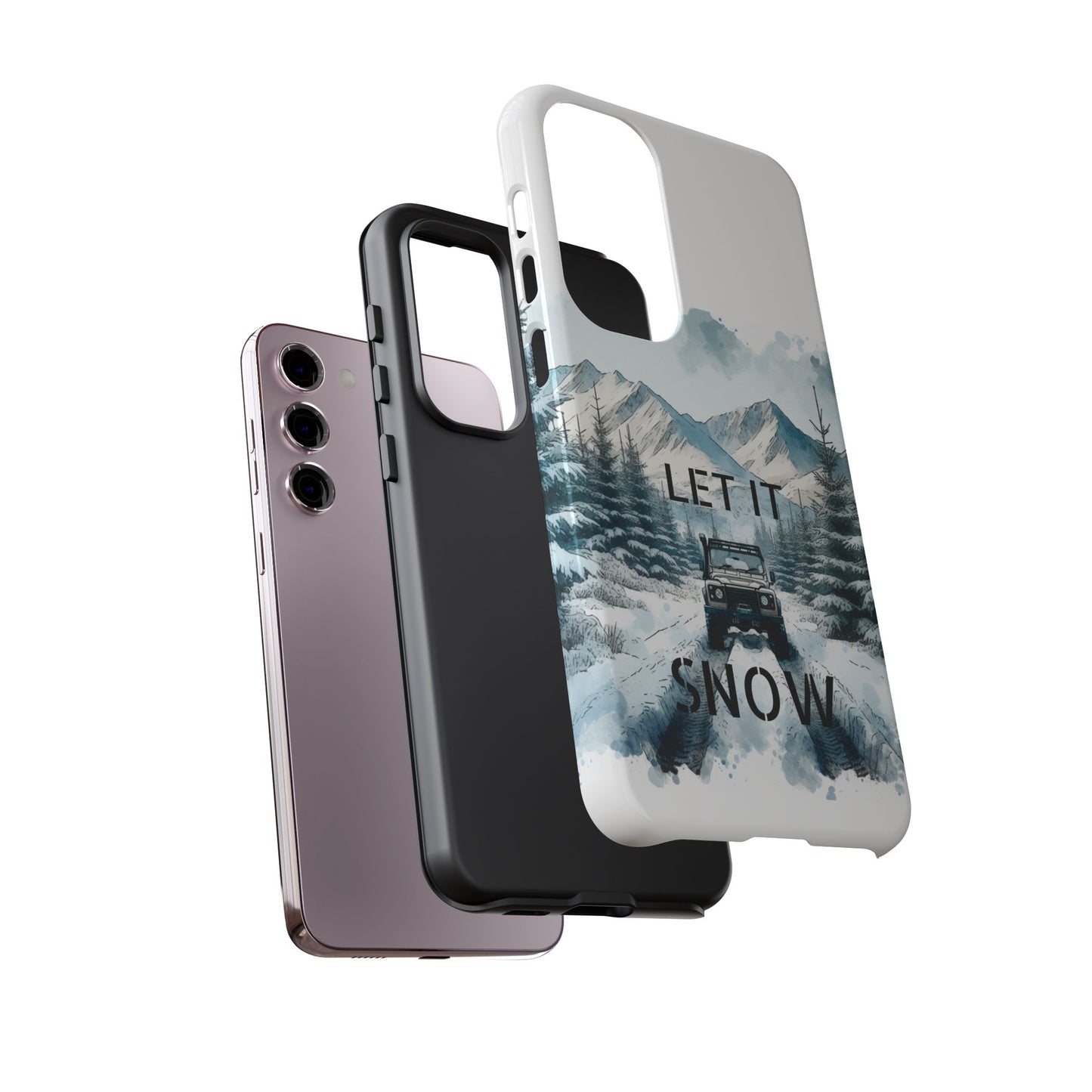 Let it SNOW! for HIM - Dual Layer Case, soft case hard shell for Samsung Galaxy S24/23/22/21