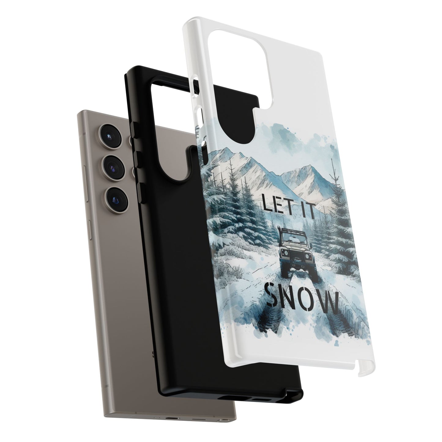 Let it SNOW! for HIM - Dual Layer Case, soft case hard shell for Samsung Galaxy S24/23/22/21