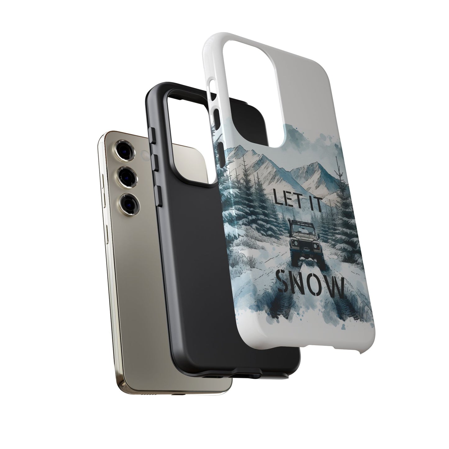 Let it SNOW! for HIM - Dual Layer Case, soft case hard shell for Samsung Galaxy S24/23/22/21