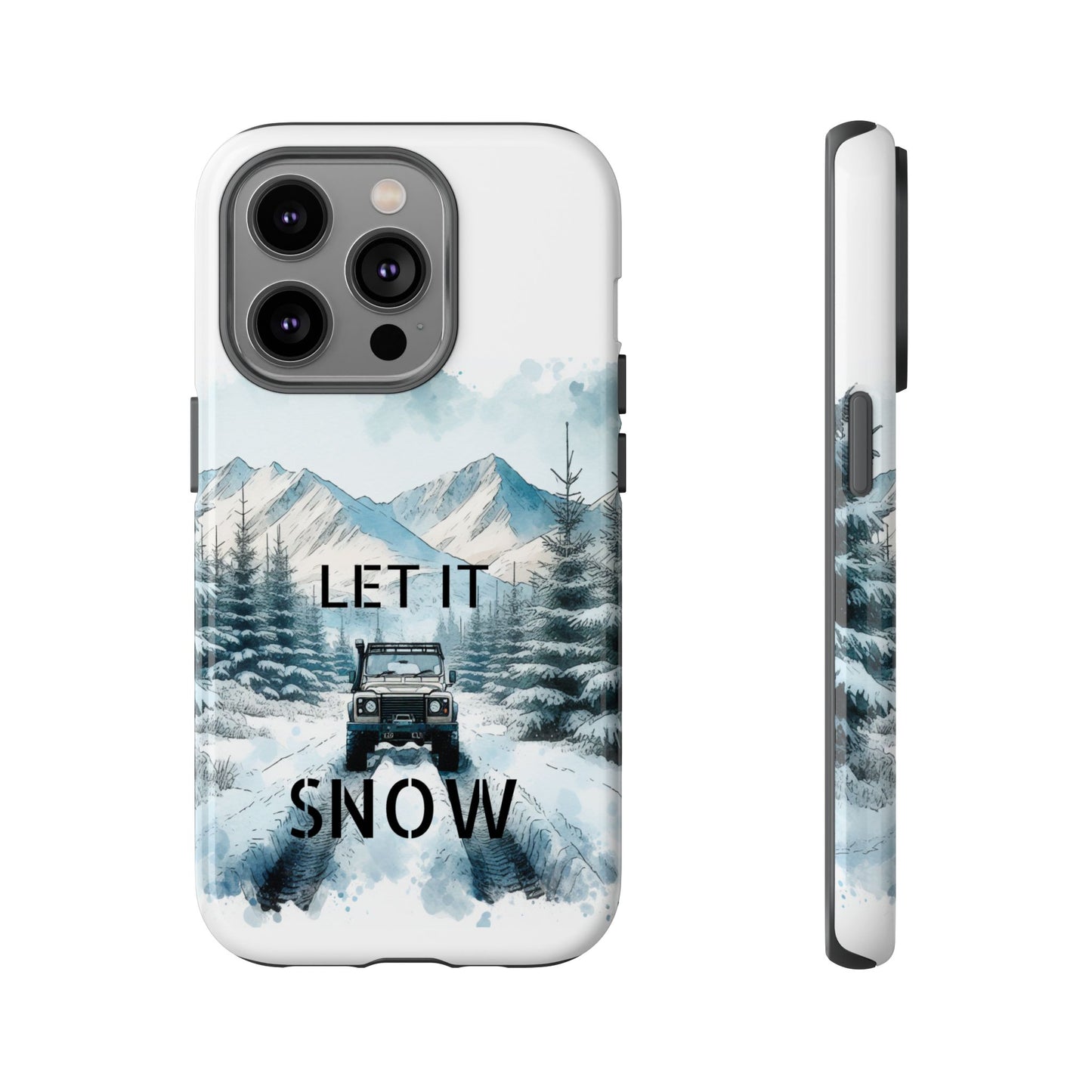 Let it SNOW! for HIM - Dual Layer Case, soft case hard shell for iPhone 16/15/14/13