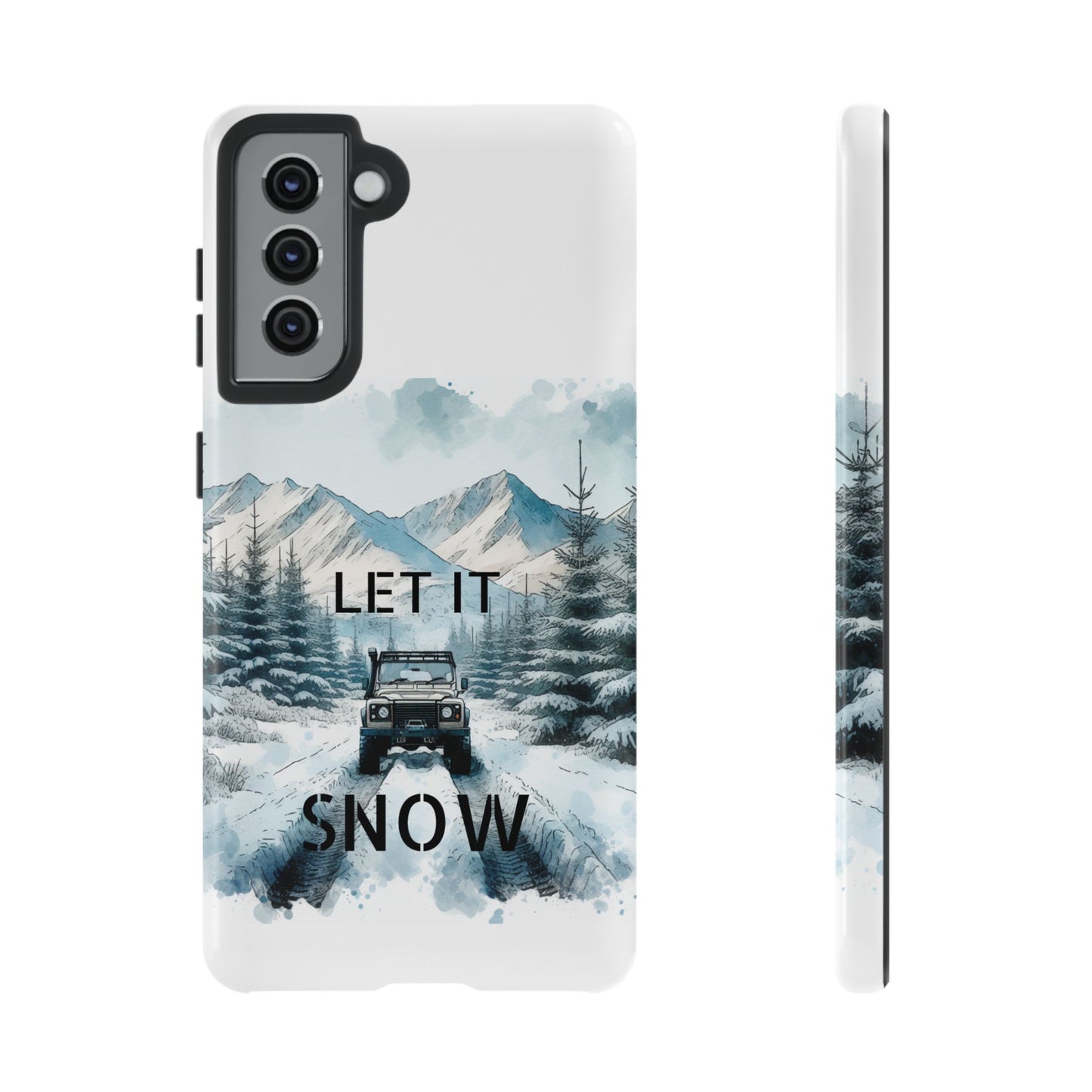 Let it SNOW! for HIM - Dual Layer Case, soft case hard shell for Samsung Galaxy S24/23/22/21