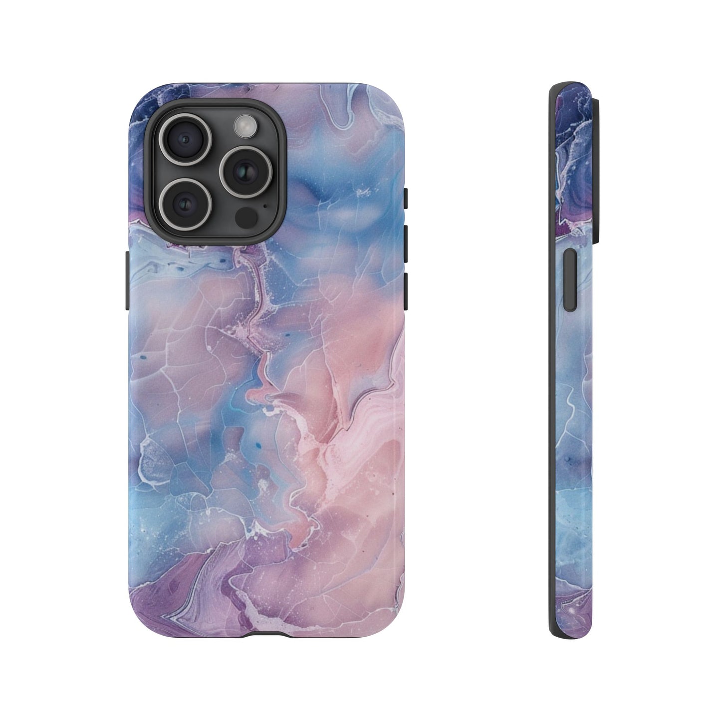 Pastel Marble - Tough Cases With Soft Lining For iPhone 16 to 14