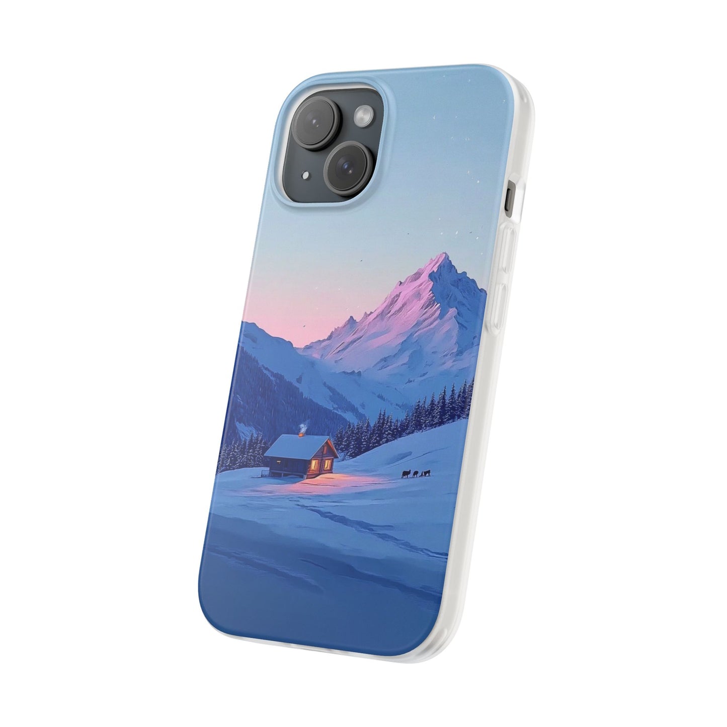 Winter Evening Minimal Vibe - Flexi Case For iphone 16, iphone 15, iphone 14, all models