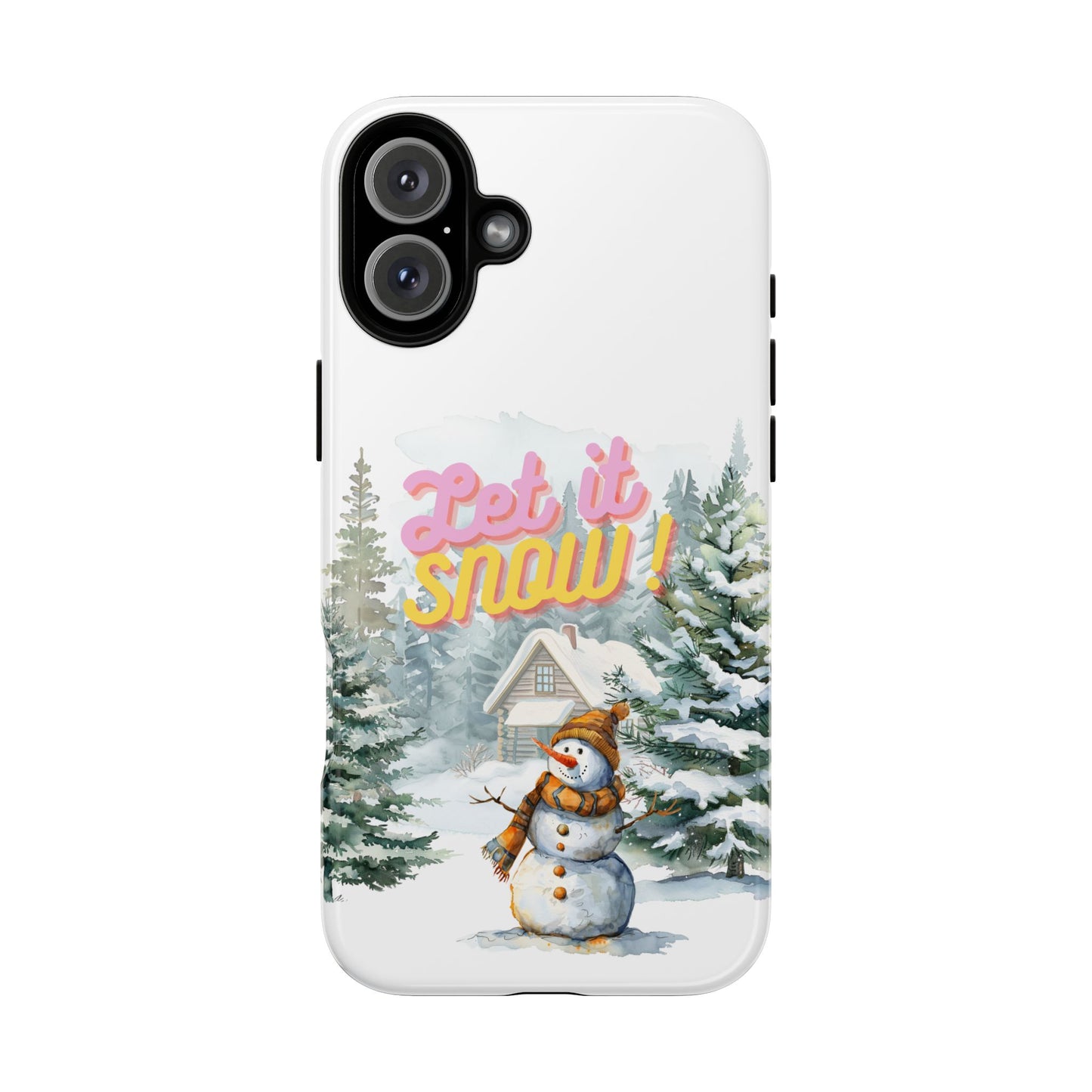 Let it SNOW! for HER - Dual Layer Case, soft case hard shell for iPhone 16/15/14/13