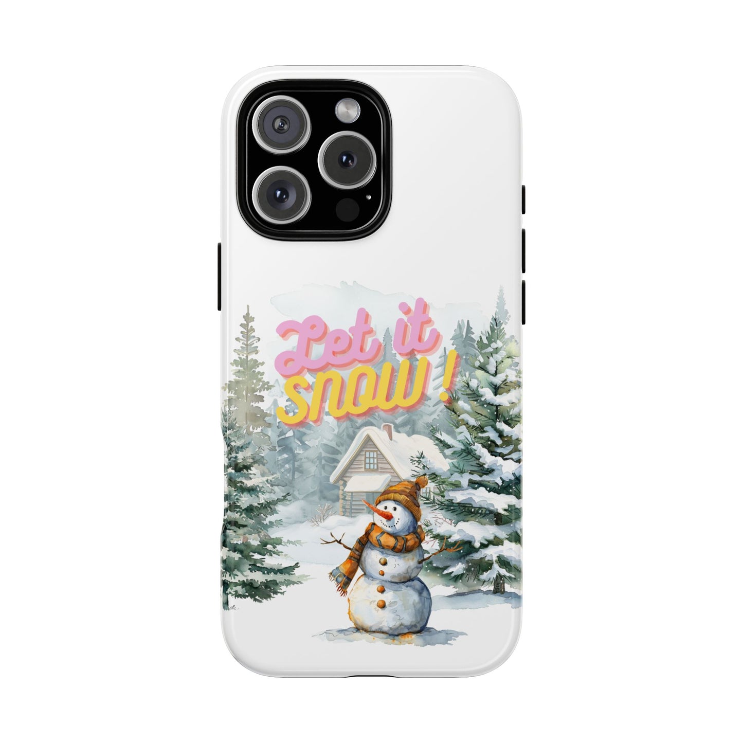 Let it SNOW! for HER - Dual Layer Case, soft case hard shell for iPhone 16/15/14/13