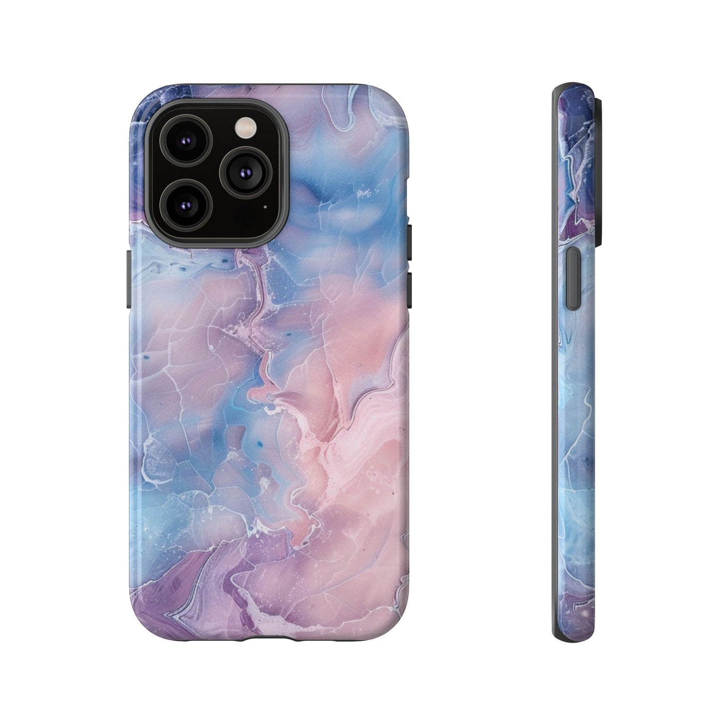 Pastel Marble - Tough Cases With Soft Lining For iPhone 16 to 14