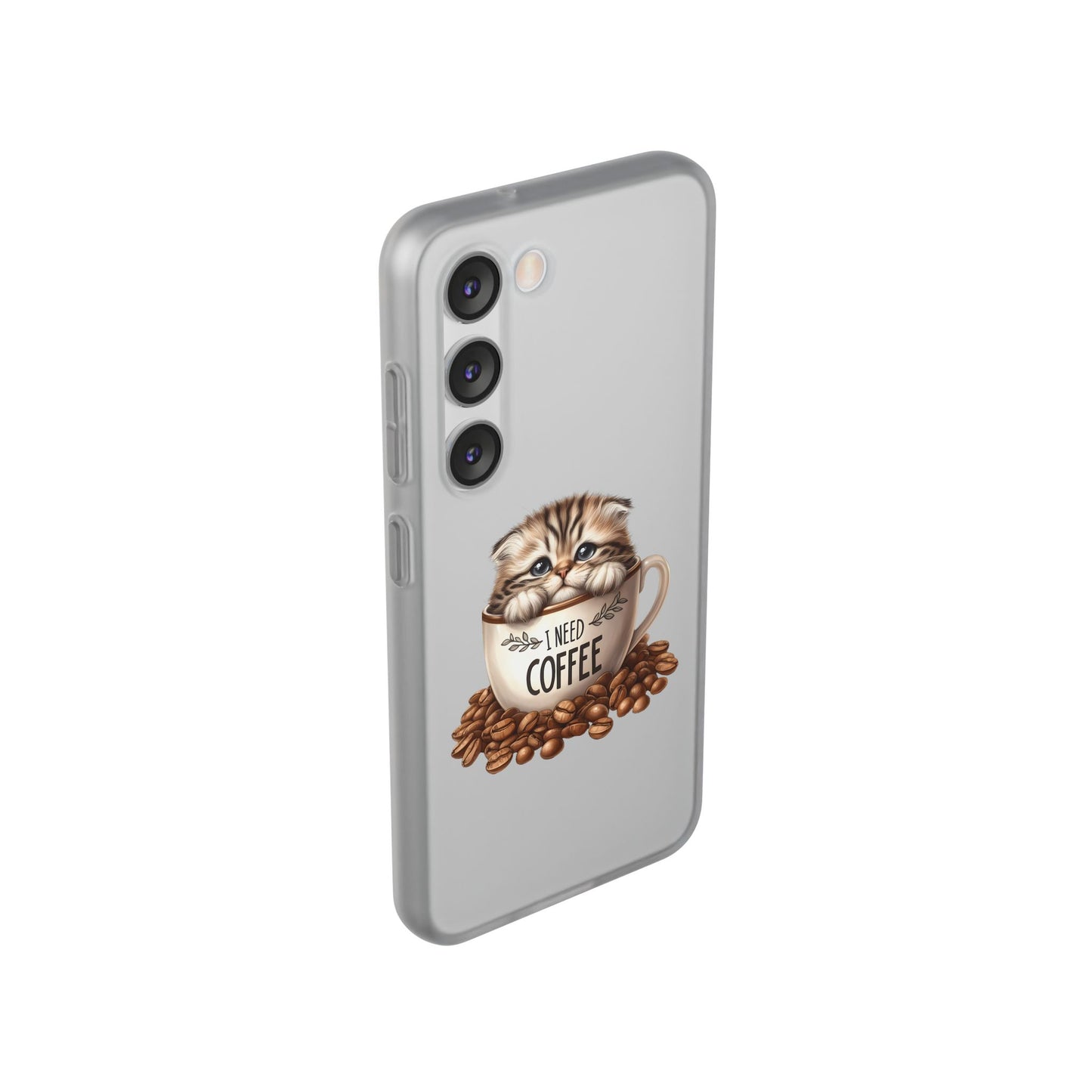 I NEED COFFEE - Flexi Cases - Semi-transparent- for Samsung Galaxy S 23/22/21/10