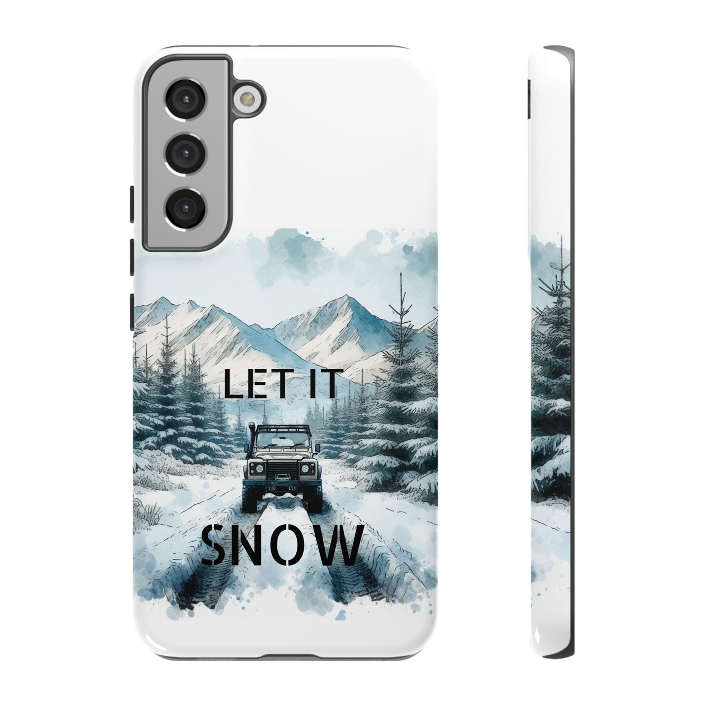 Let it SNOW! for HIM - Dual Layer Case, soft case hard shell for Samsung Galaxy S24/23/22/21