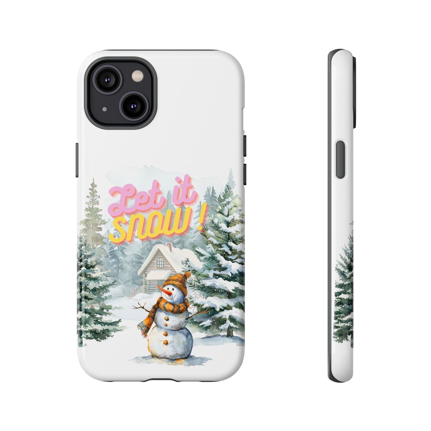 Let it SNOW! for HER - Dual Layer Case, soft case hard shell for iPhone 16/15/14/13