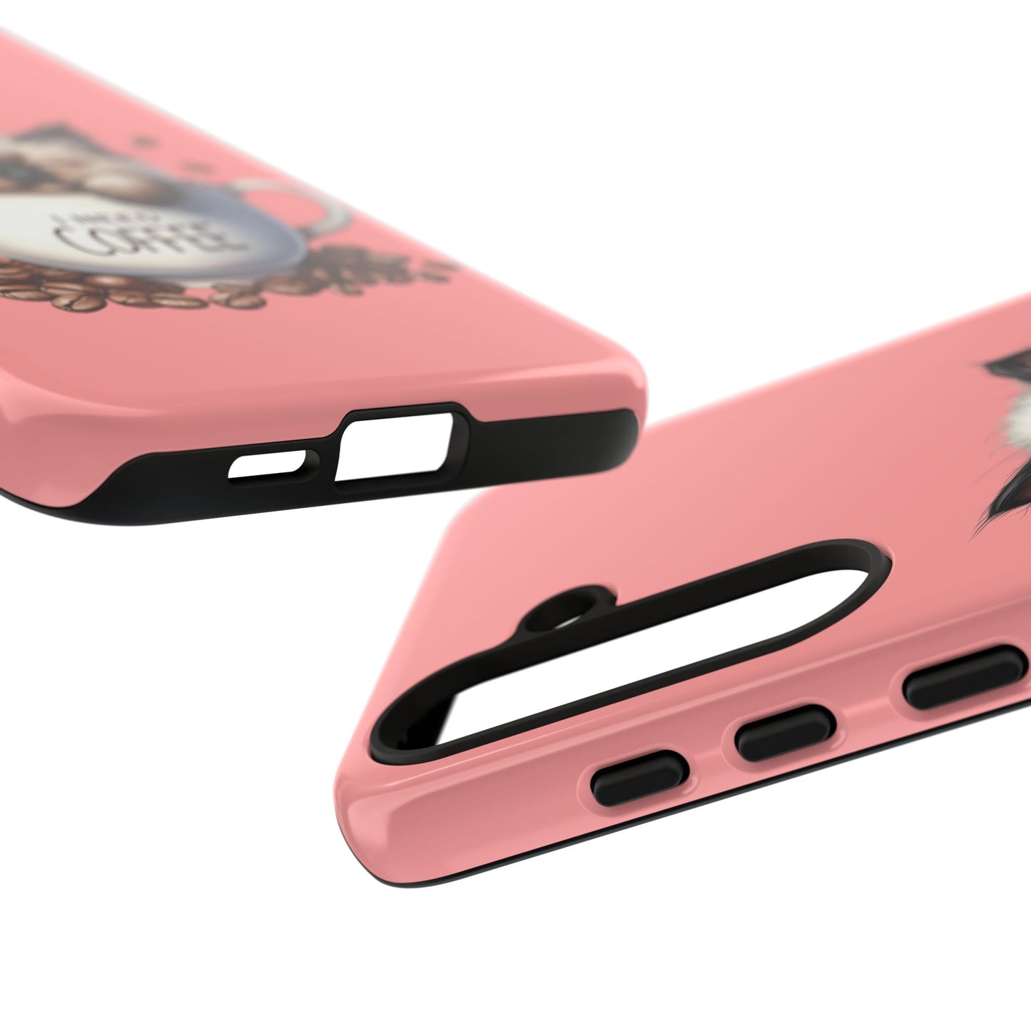 I NEED COFFEE 3 - pink - Dual Layer Case, soft case hard shell for Samsung Galaxy S24 to S22