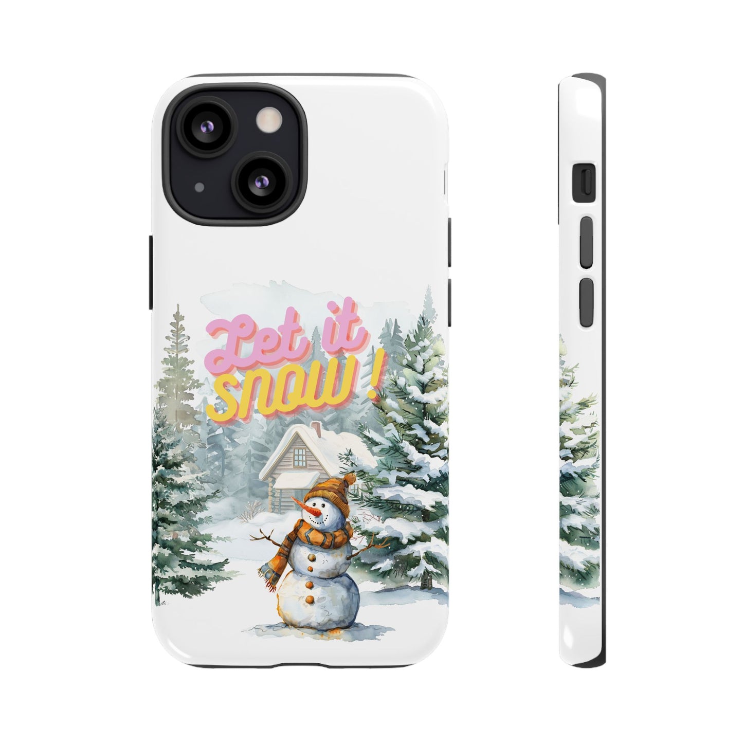 Let it SNOW! for HER - Dual Layer Case, soft case hard shell for iPhone 16/15/14/13