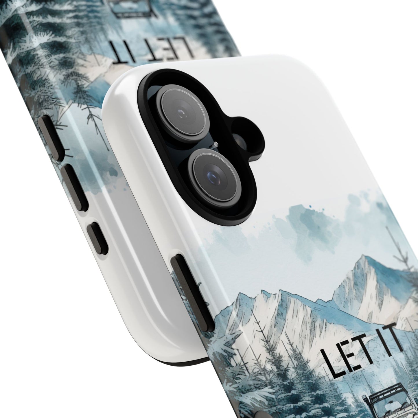 Let it SNOW! for HIM - Dual Layer Case, soft case hard shell for iPhone 16/15/14/13