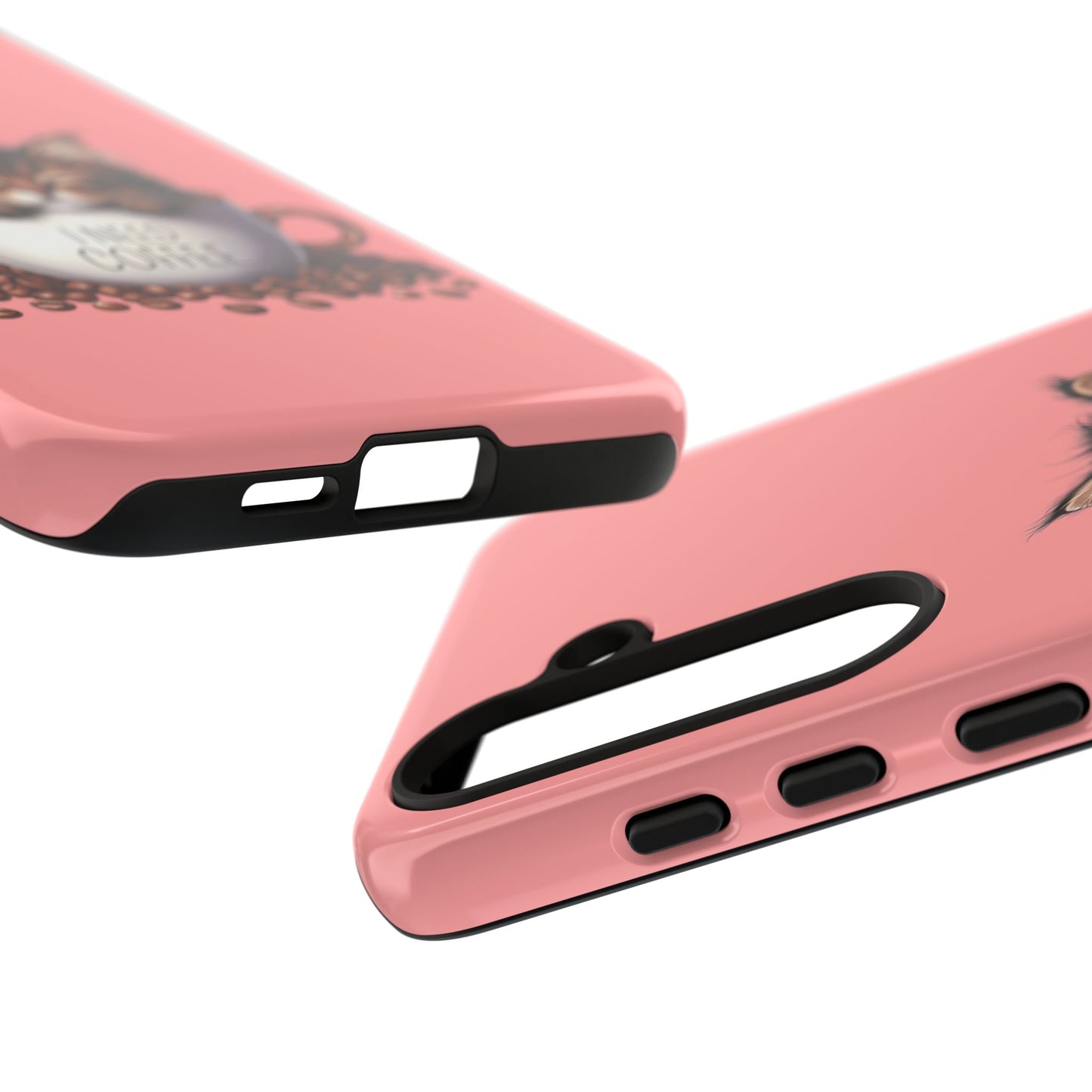 I NEED COFFEE 2 - pink - Dual Layer Case, soft case hard shell for Samsung Galaxy S24 to S22