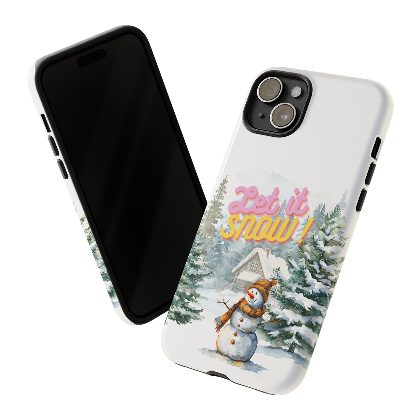 Let it SNOW! for HER - Dual Layer Case, soft case hard shell for iPhone 16/15/14/13