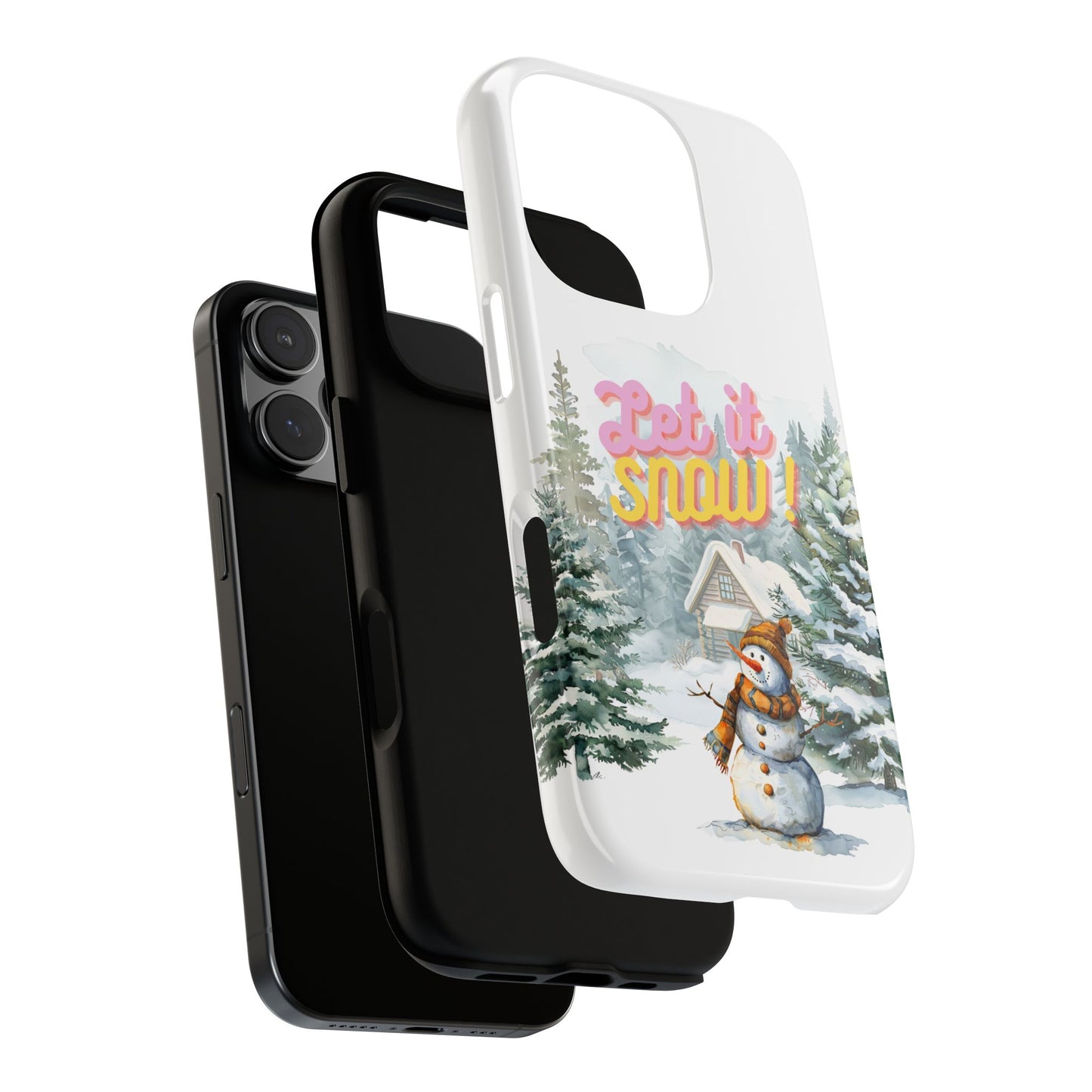 Let it SNOW! for HER - Dual Layer Case, soft case hard shell for iPhone 16/15/14/13